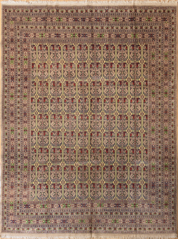 Beige Afghan Mazari Wool Rug 381cm x 293cm