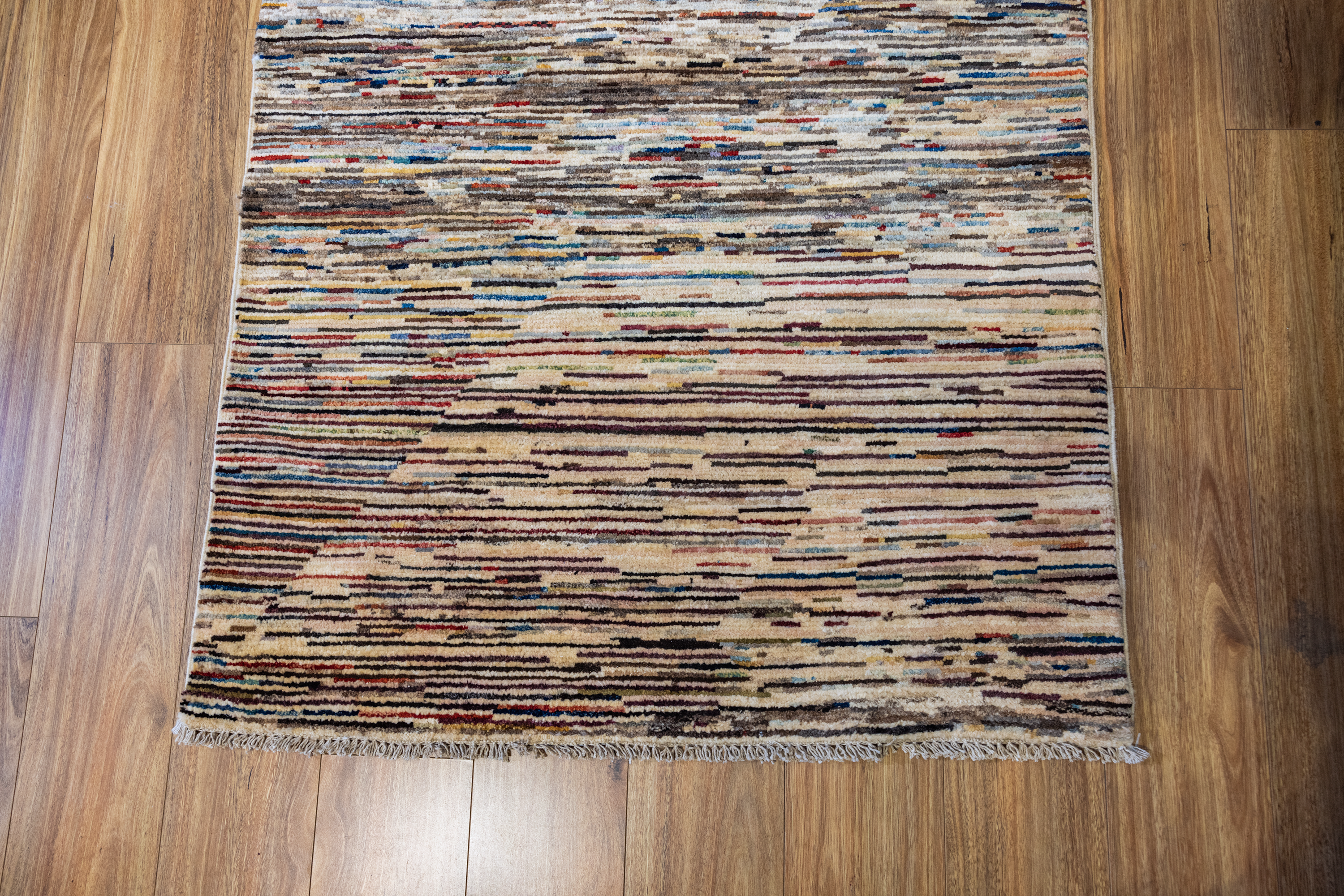 Afghan Chobi Stripi Wool Runner 578cm x 100cm