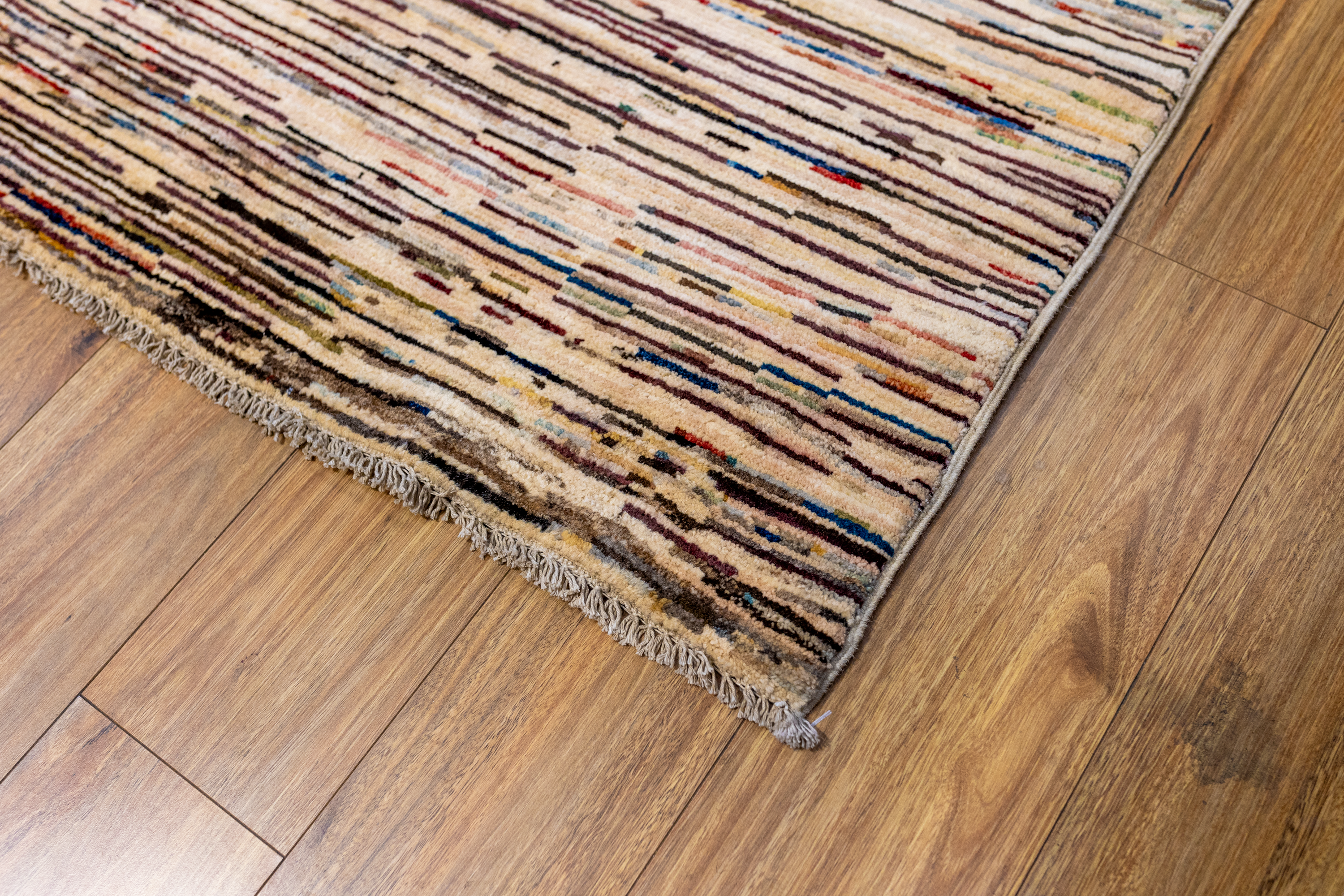 Afghan Chobi Stripi Wool Runner 578cm x 100cm