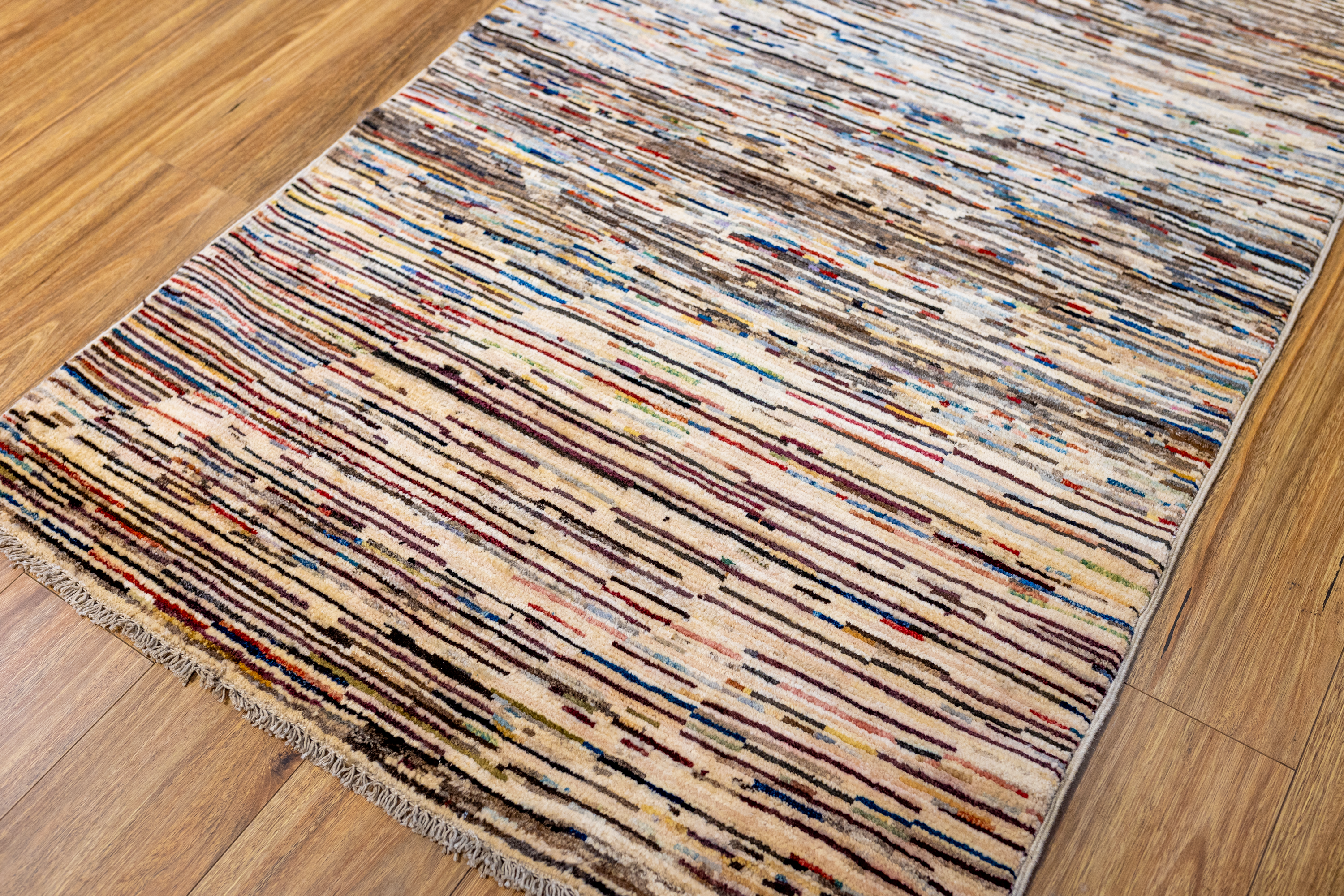 Afghan Chobi Stripi Wool Runner 578cm x 100cm