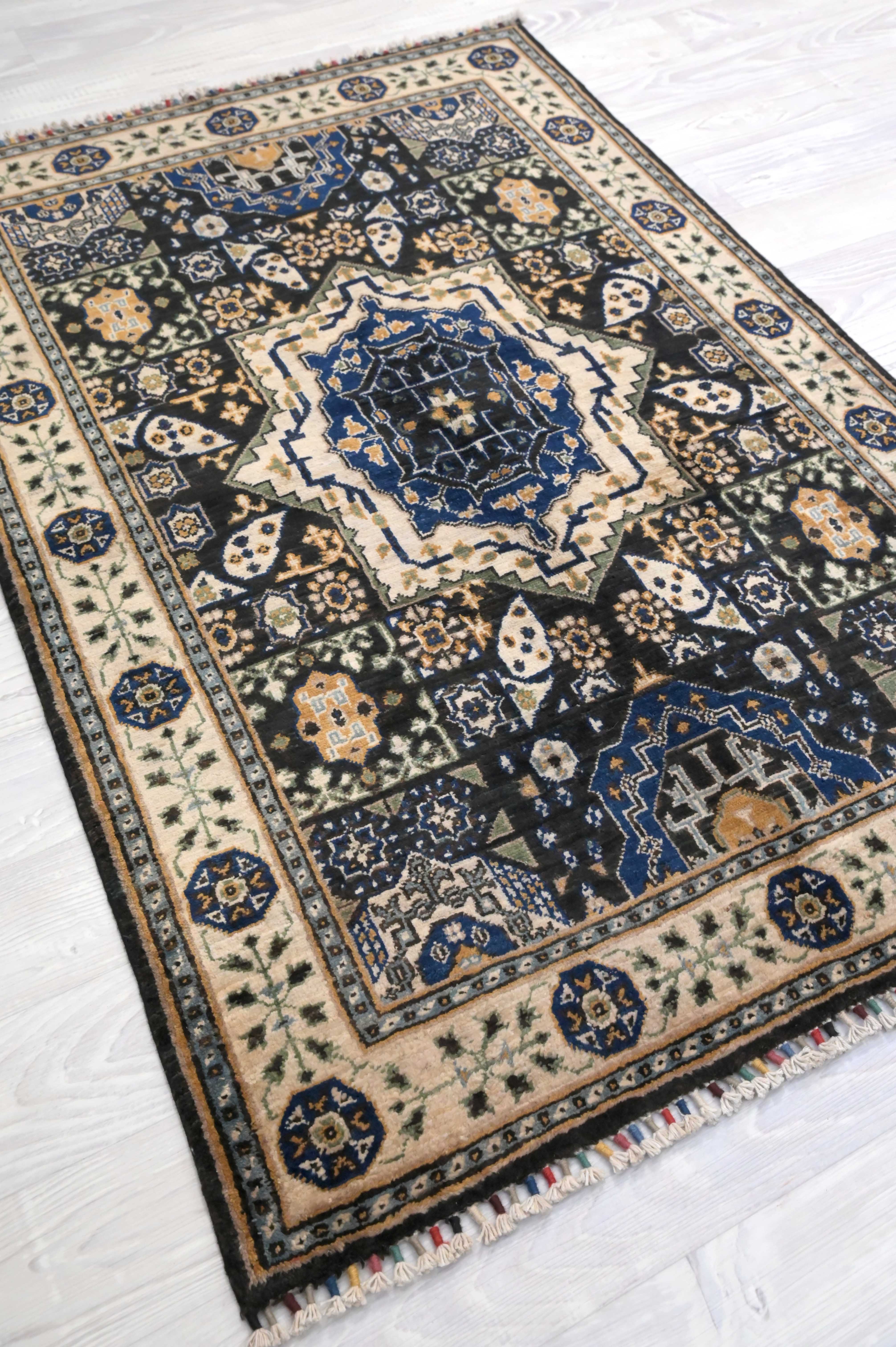 Multicolour Afghan Mamluk Chobi Rug 148cm x 98cm