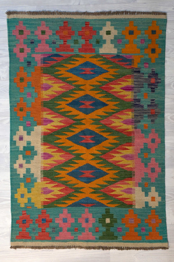 Multicolour Boho Kilim Rug159cm x 107cm