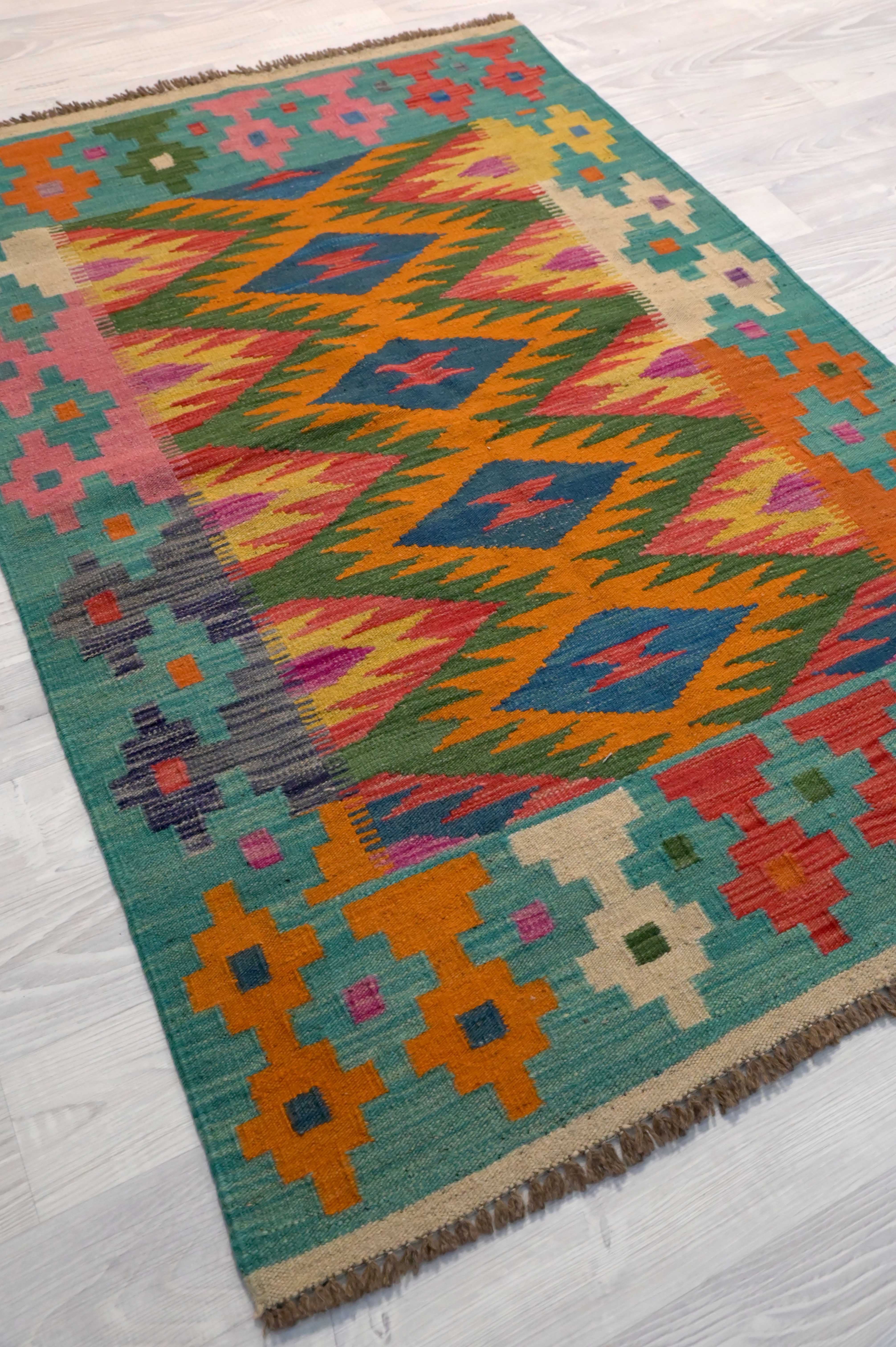 Multicolour Boho Kilim Rug159cm x 107cm