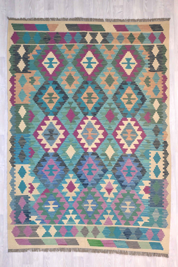 Multicolour Boho Kilim Rug282cm x 203cm