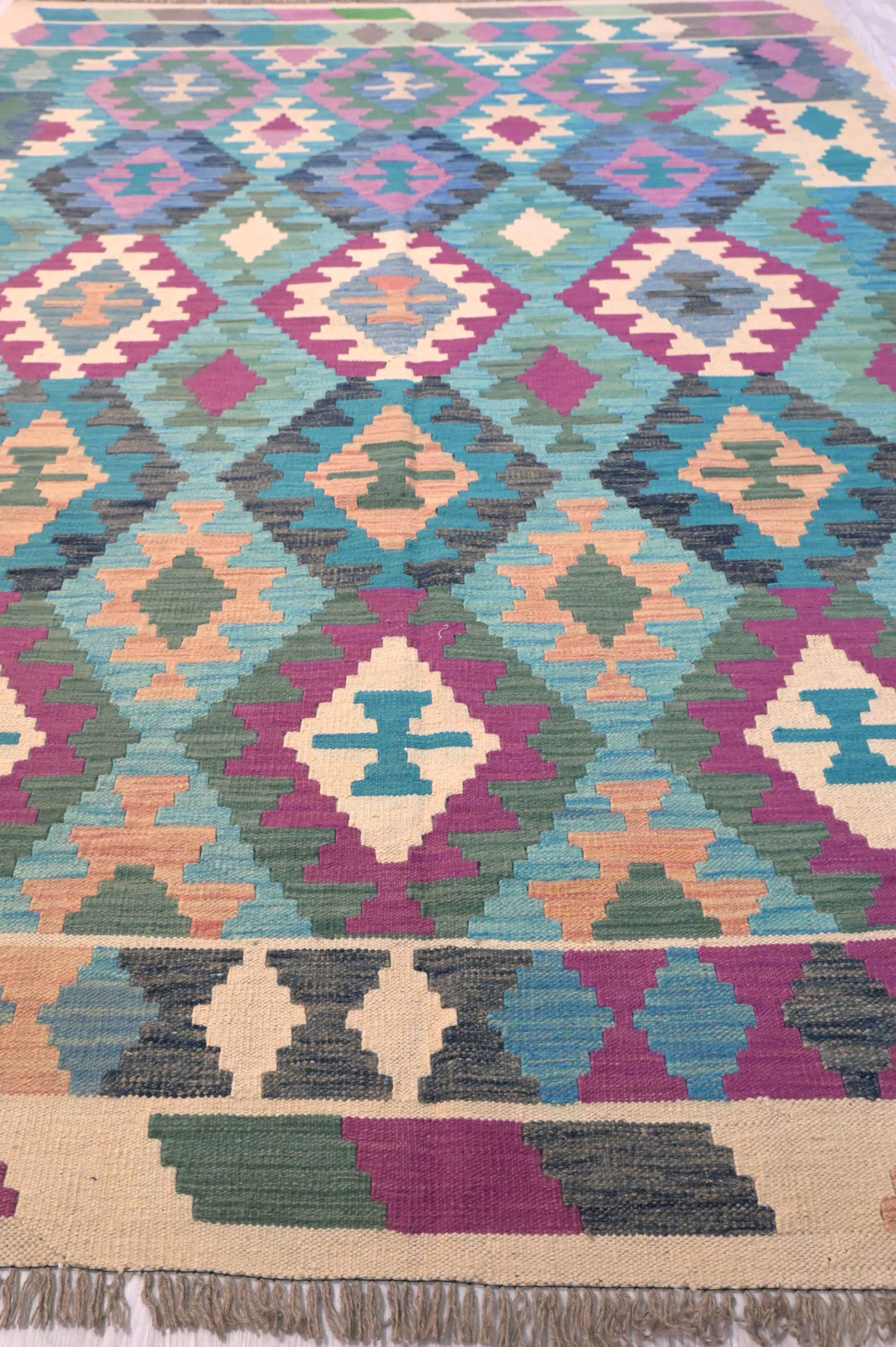 Multicolour Boho Kilim Rug282cm x 203cm