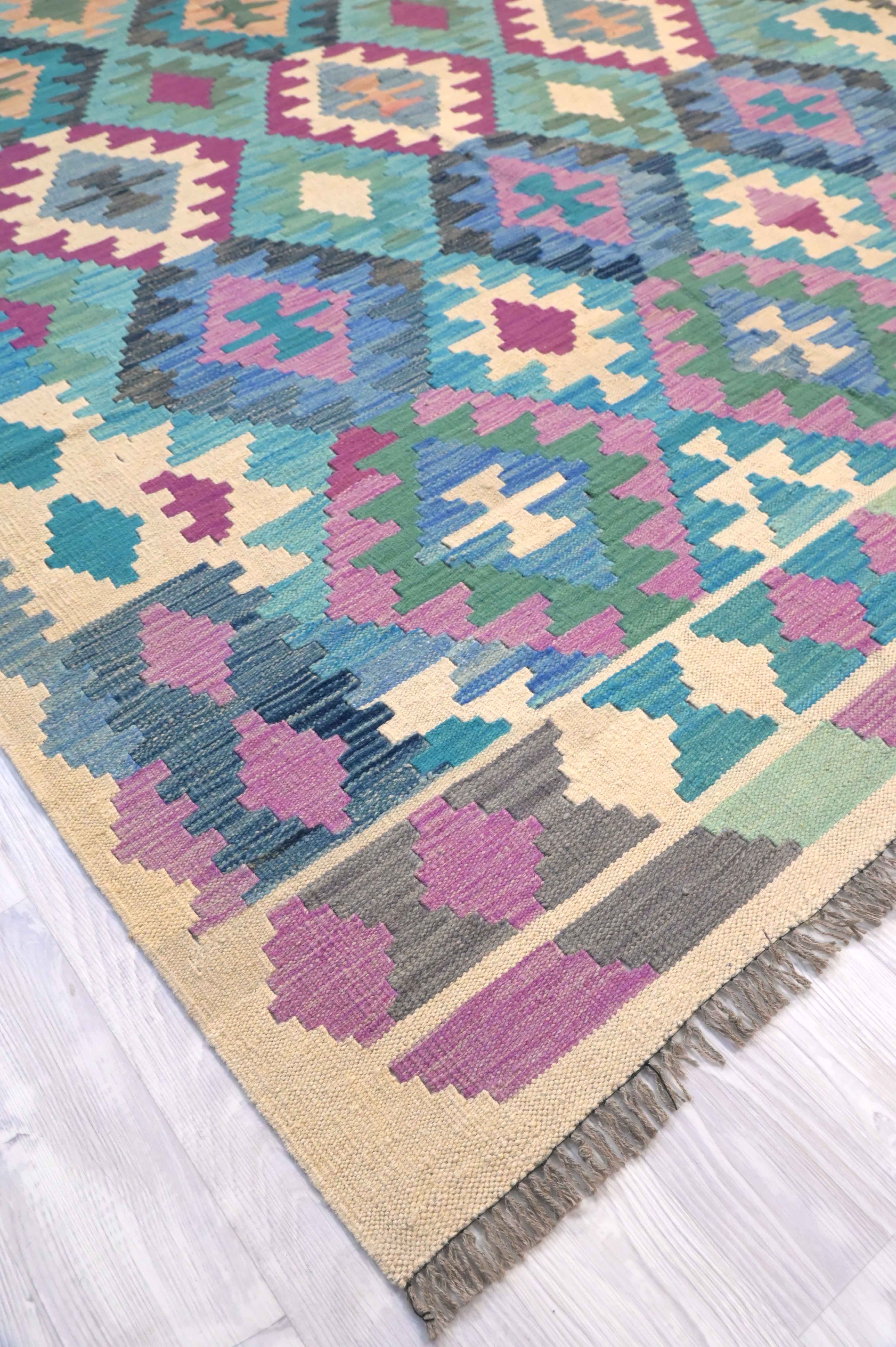 Multicolour Boho Kilim Rug282cm x 203cm