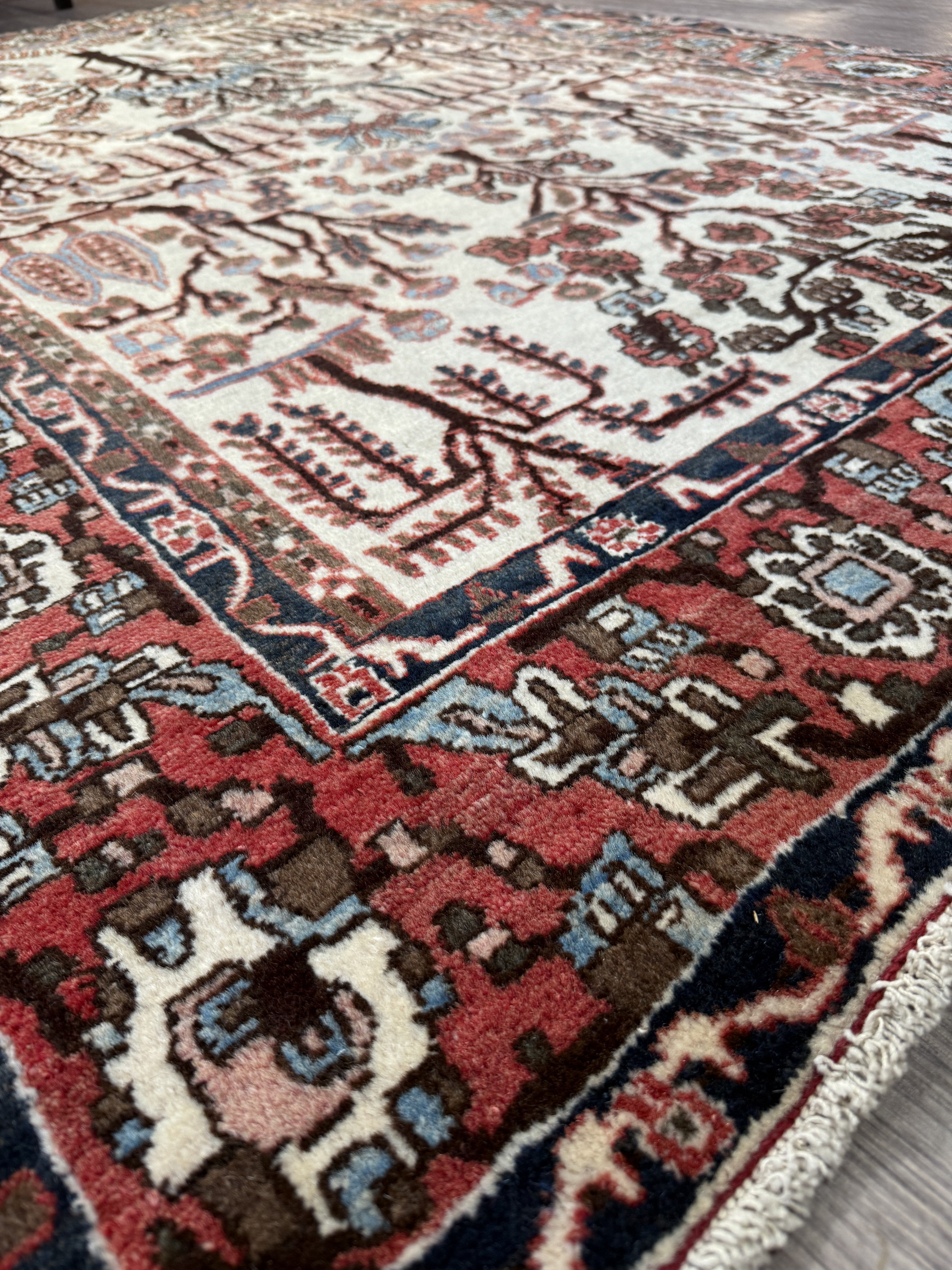 Vintage Persian Hamadan Wool Rug 200cm x 125cm