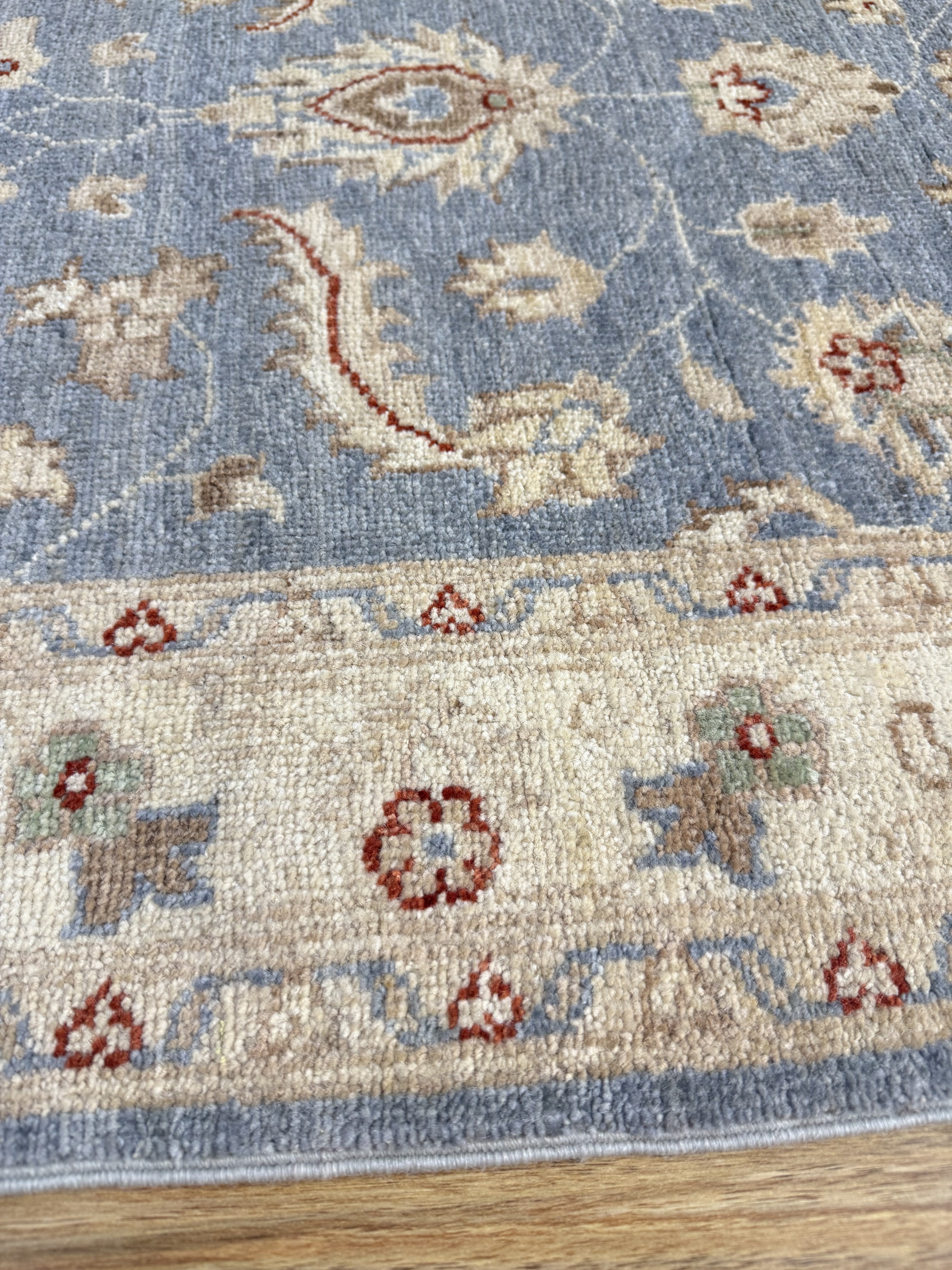 XL Blue Afghan Chobi Runner 500cm x 80cm