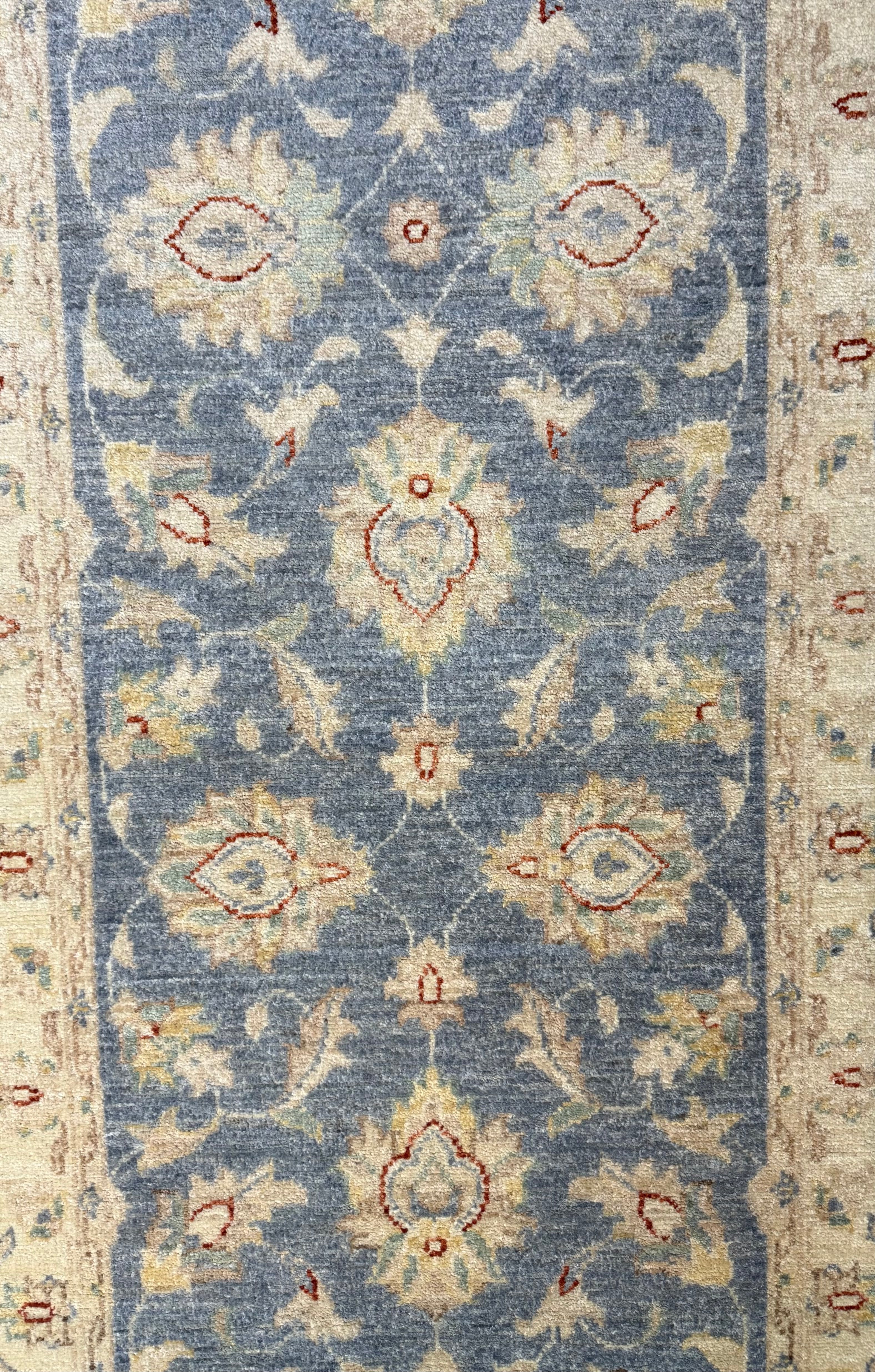 Blue Afghan Chobi Runner 400cm x 80cm