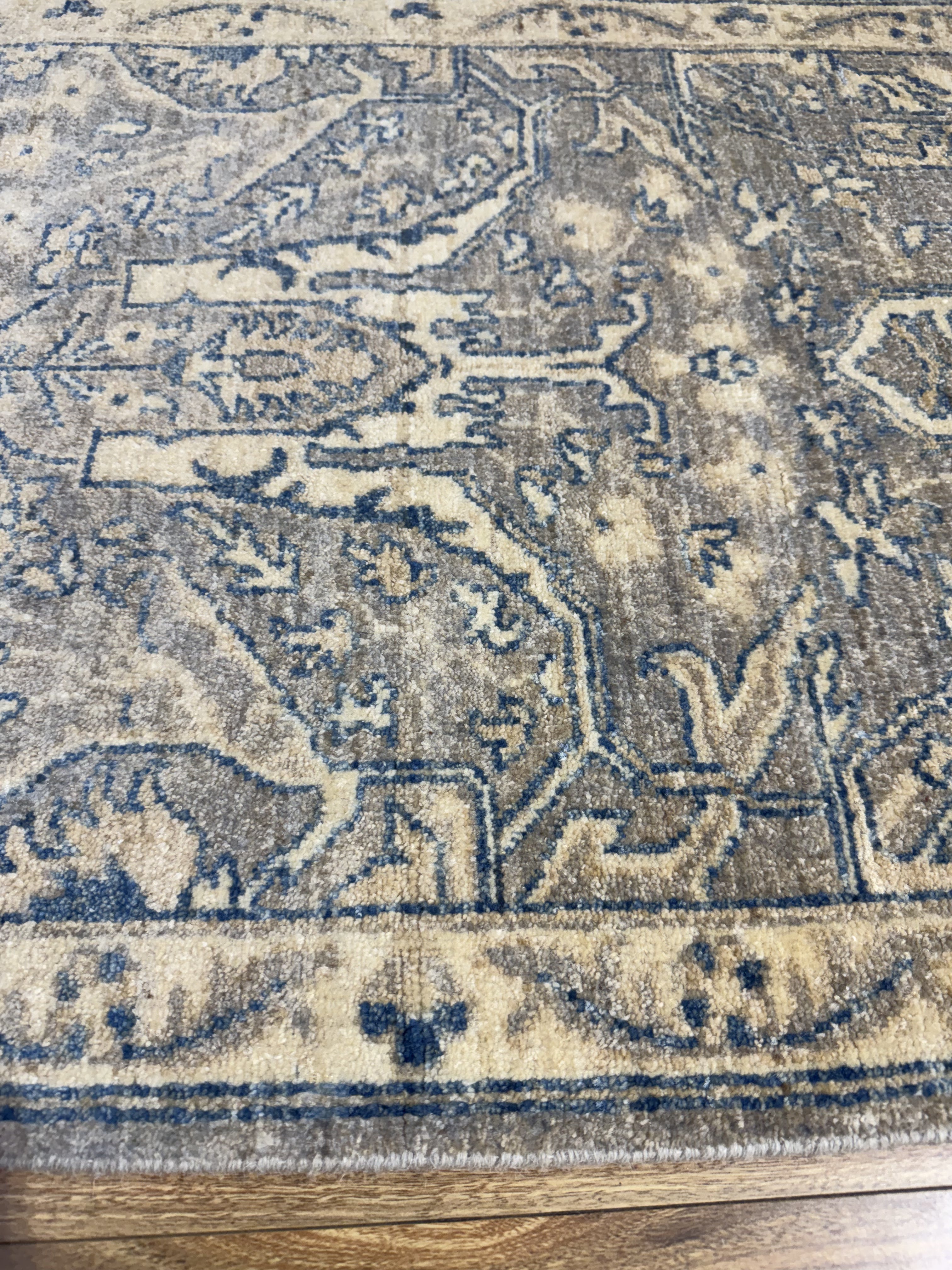 XL Grey Afghan Chobi Runner 600cm x 74cm