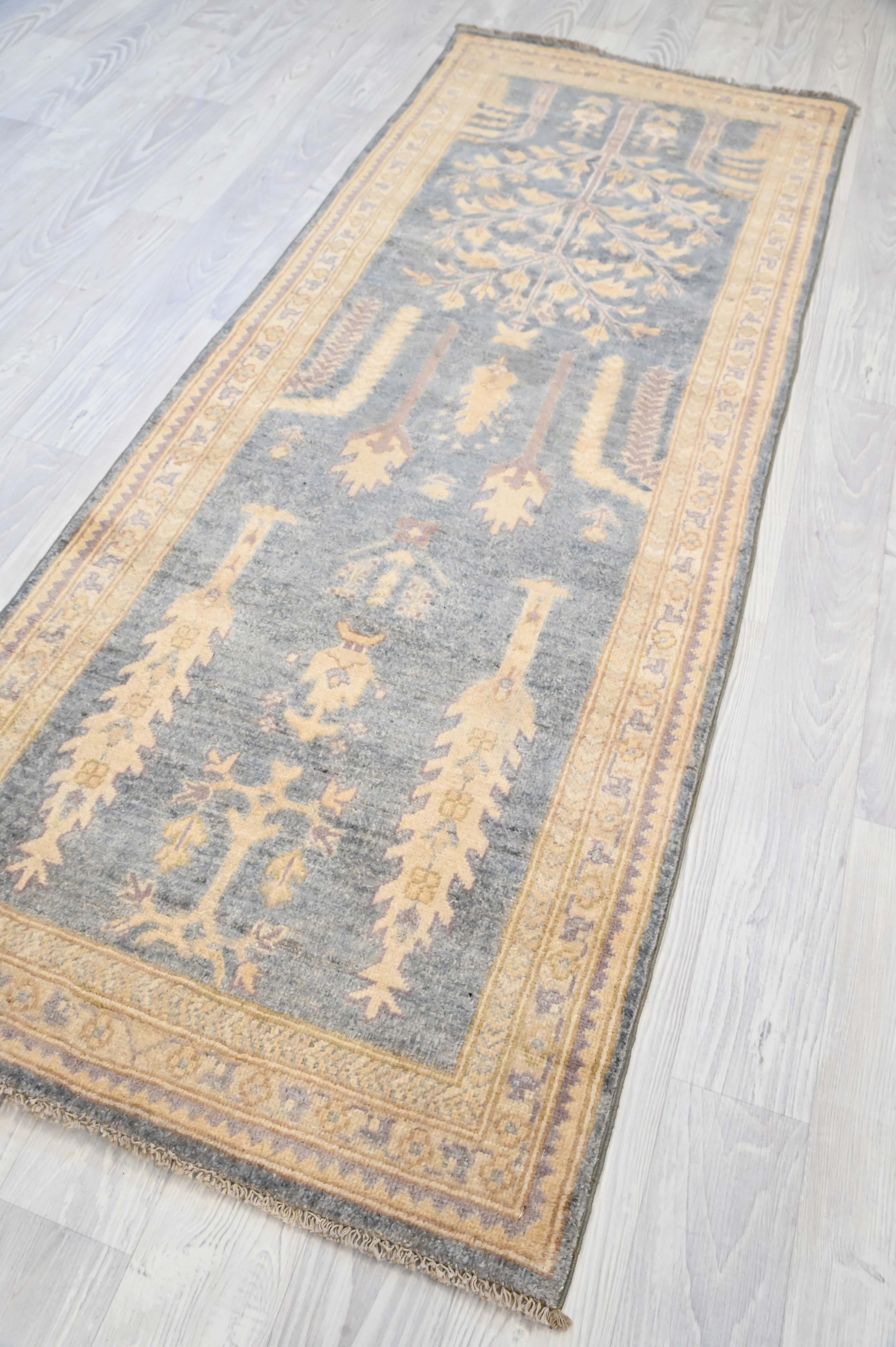 Pictorial Afghan Chobi Runner 208cm x 79cm