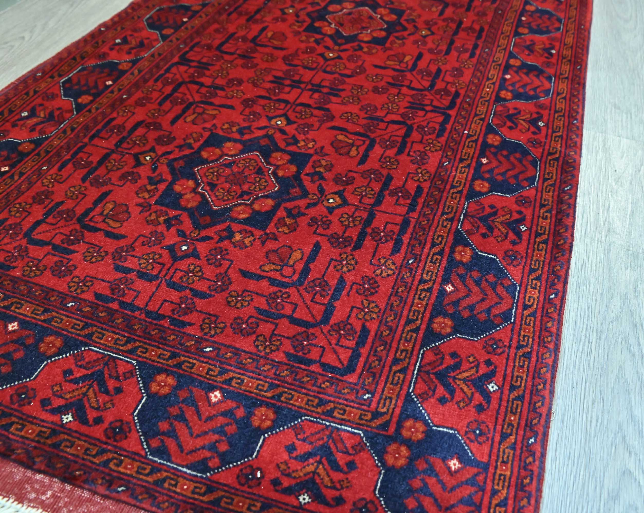 Very Finely Handwoven Afghan Beljick Runner - (297H x 82W)