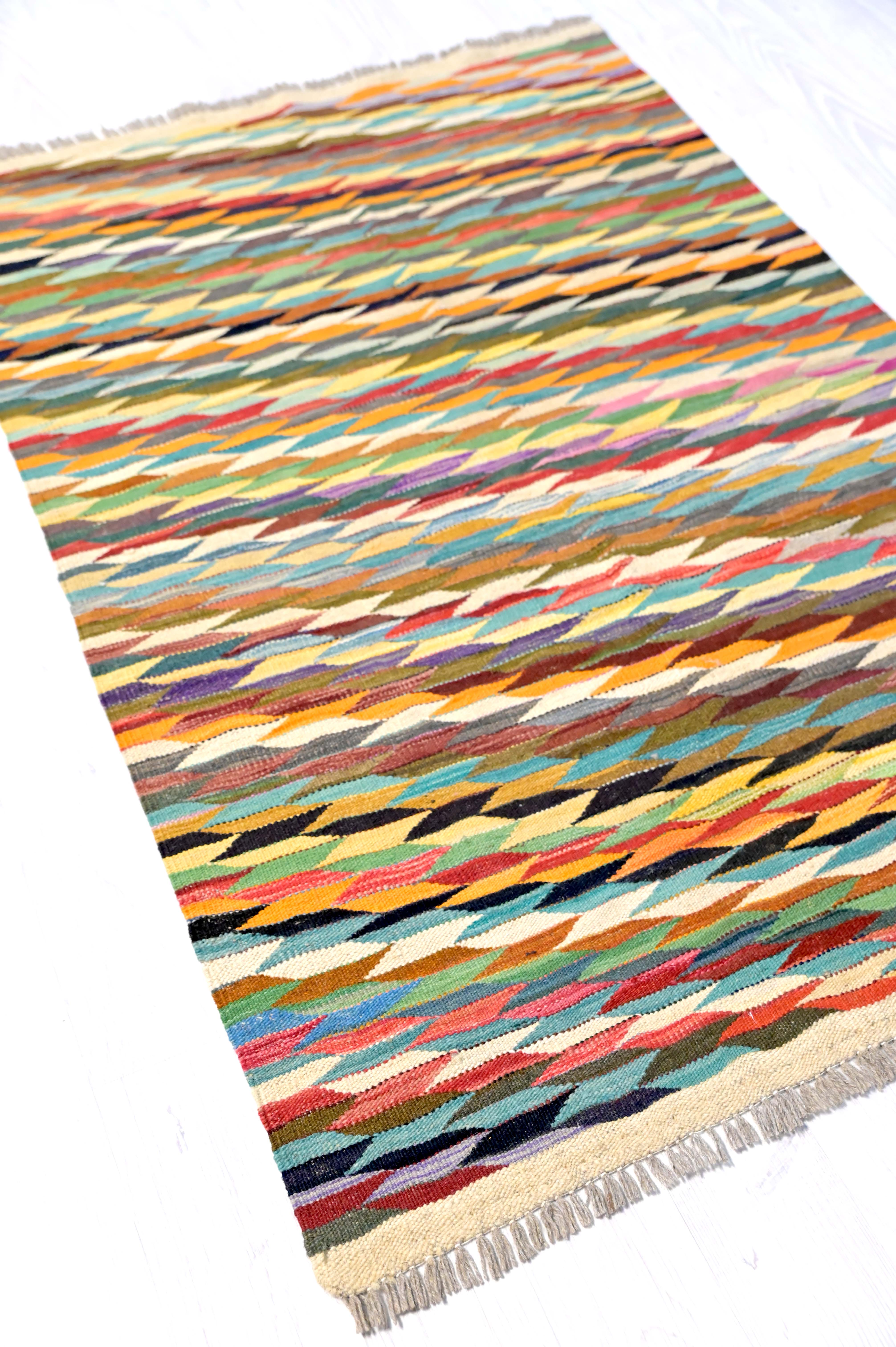 Multicolour Boho Kilim 148cm x 101cm