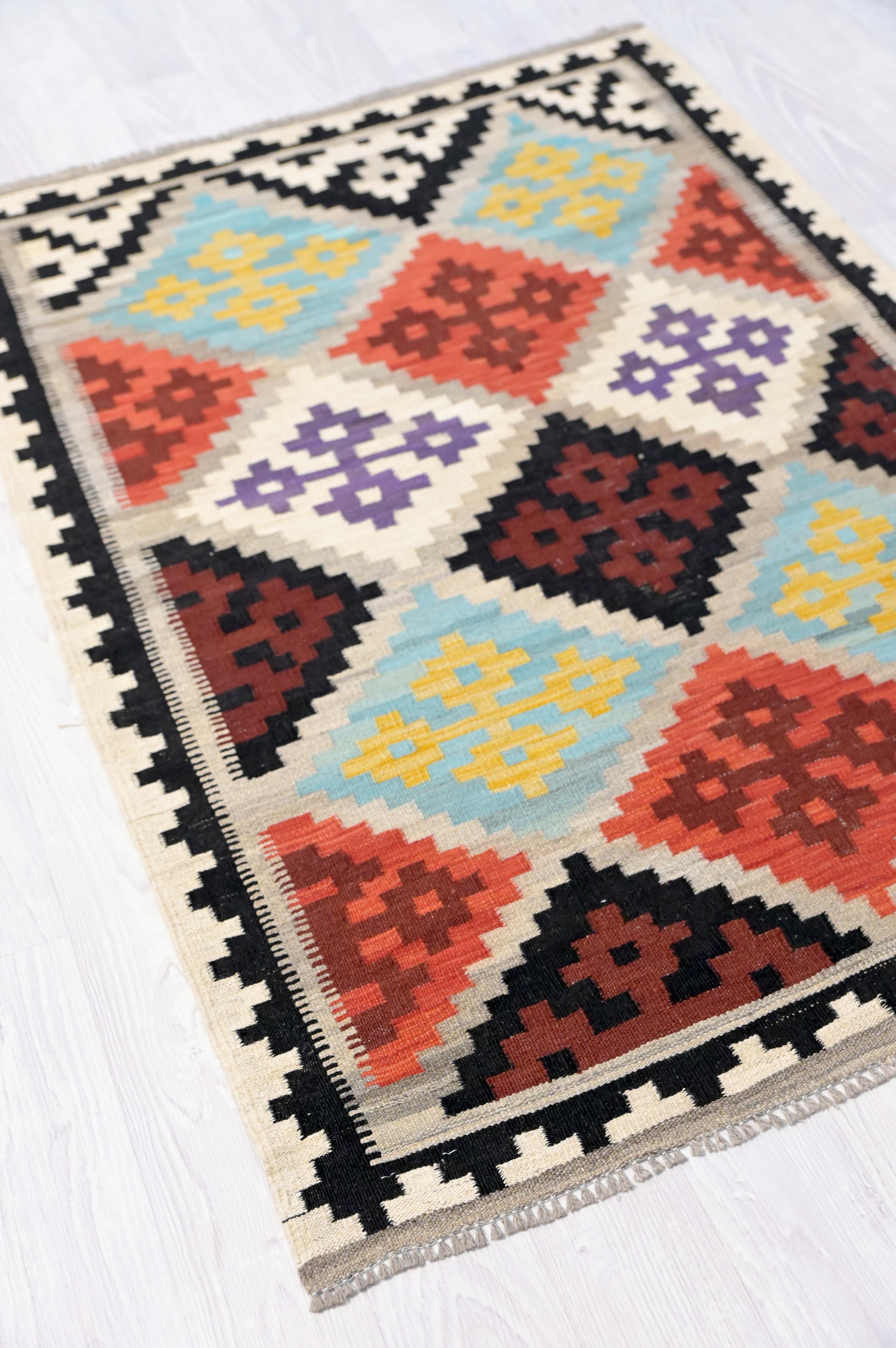 Multicolour Boho Kilim 148cm x 103cm