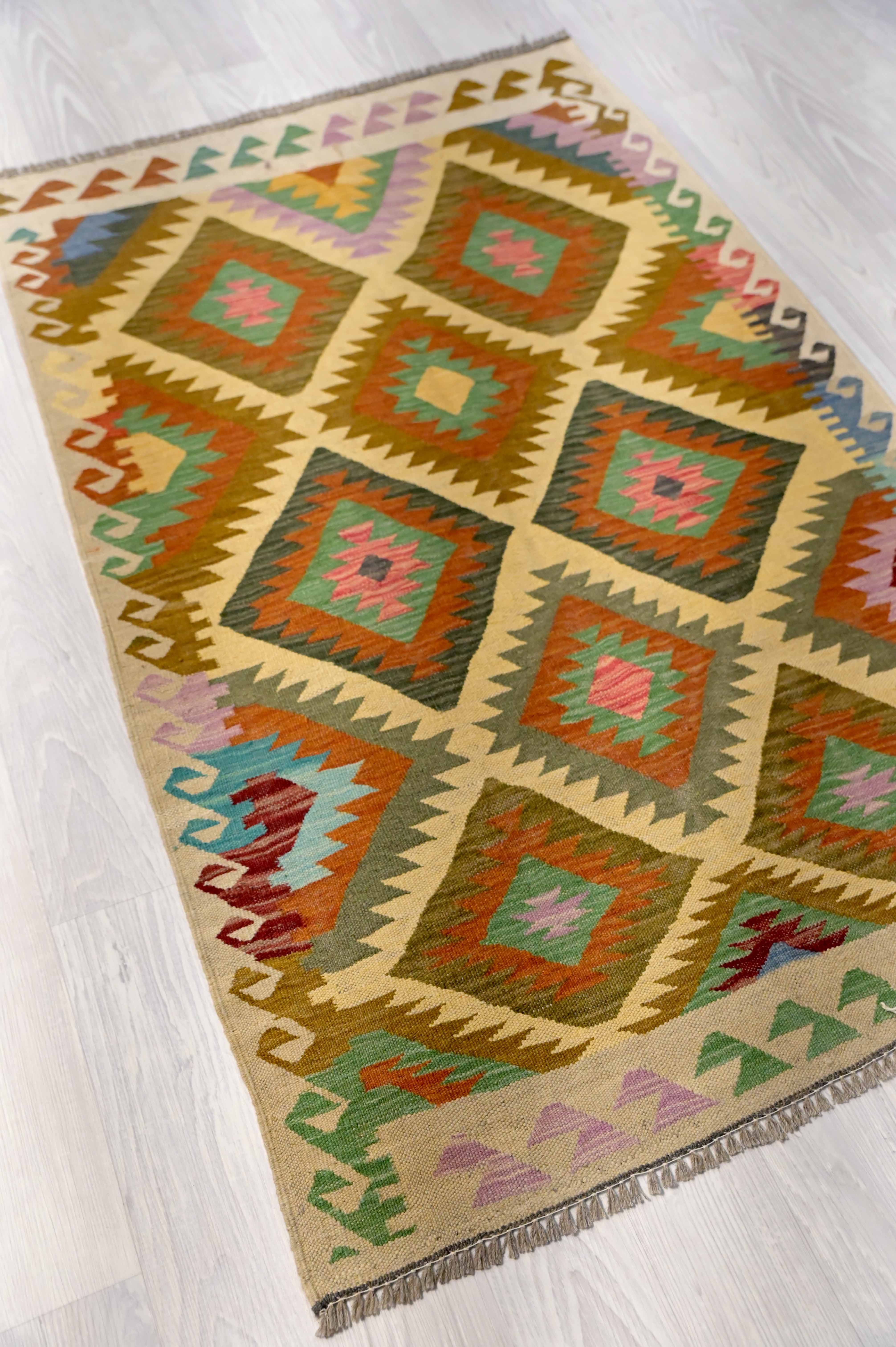 Multicolour Boho Kilim 154cm x 98cm