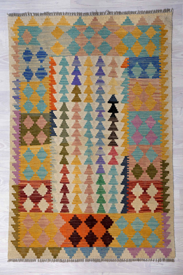 Multicolour Boho Kilim 148cm x 100cm