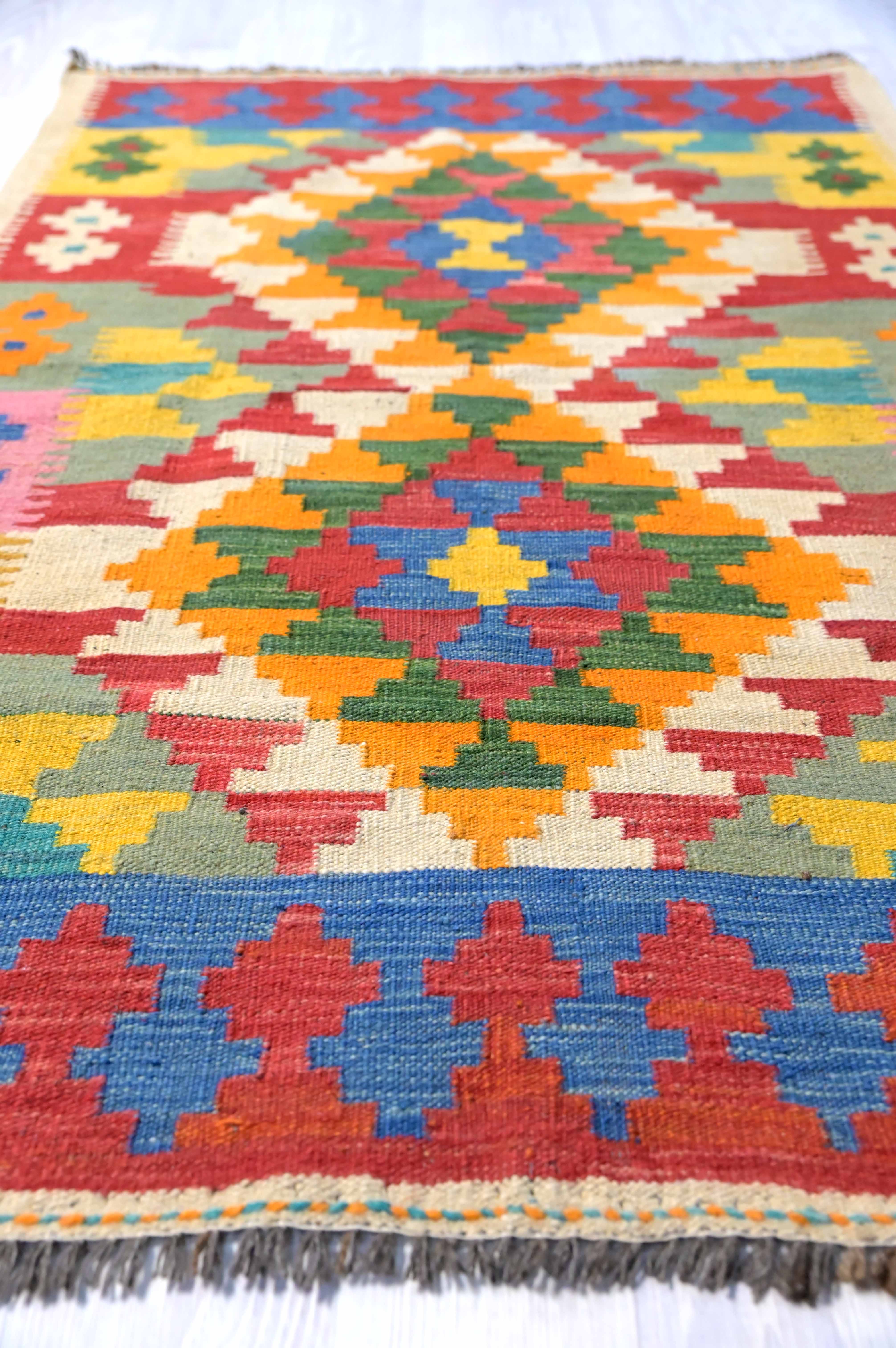 Multicolour Boho Kilim 150cm x 103cm