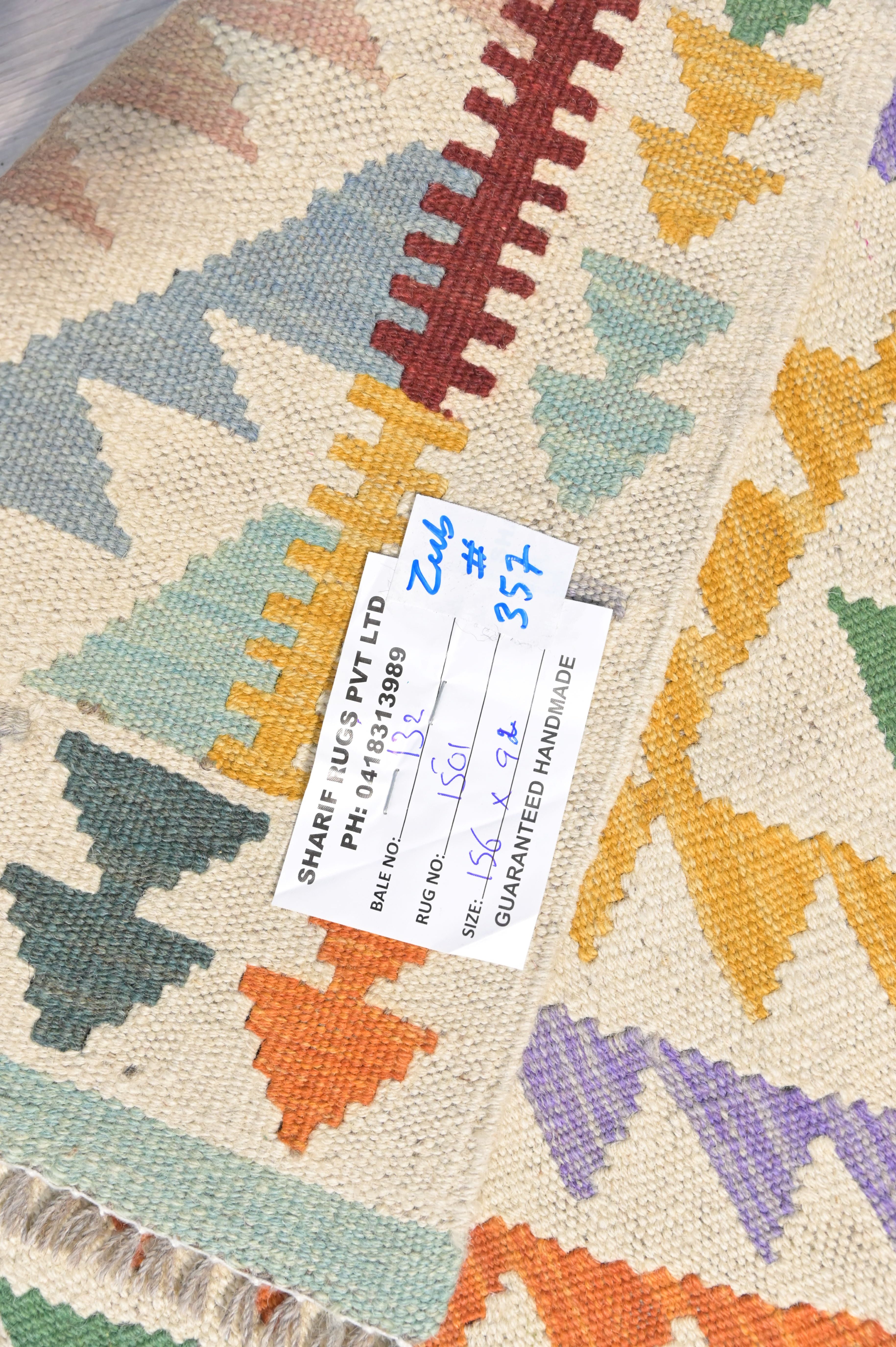 Multicolour Boho Persian Kilim 156cm x 92cm