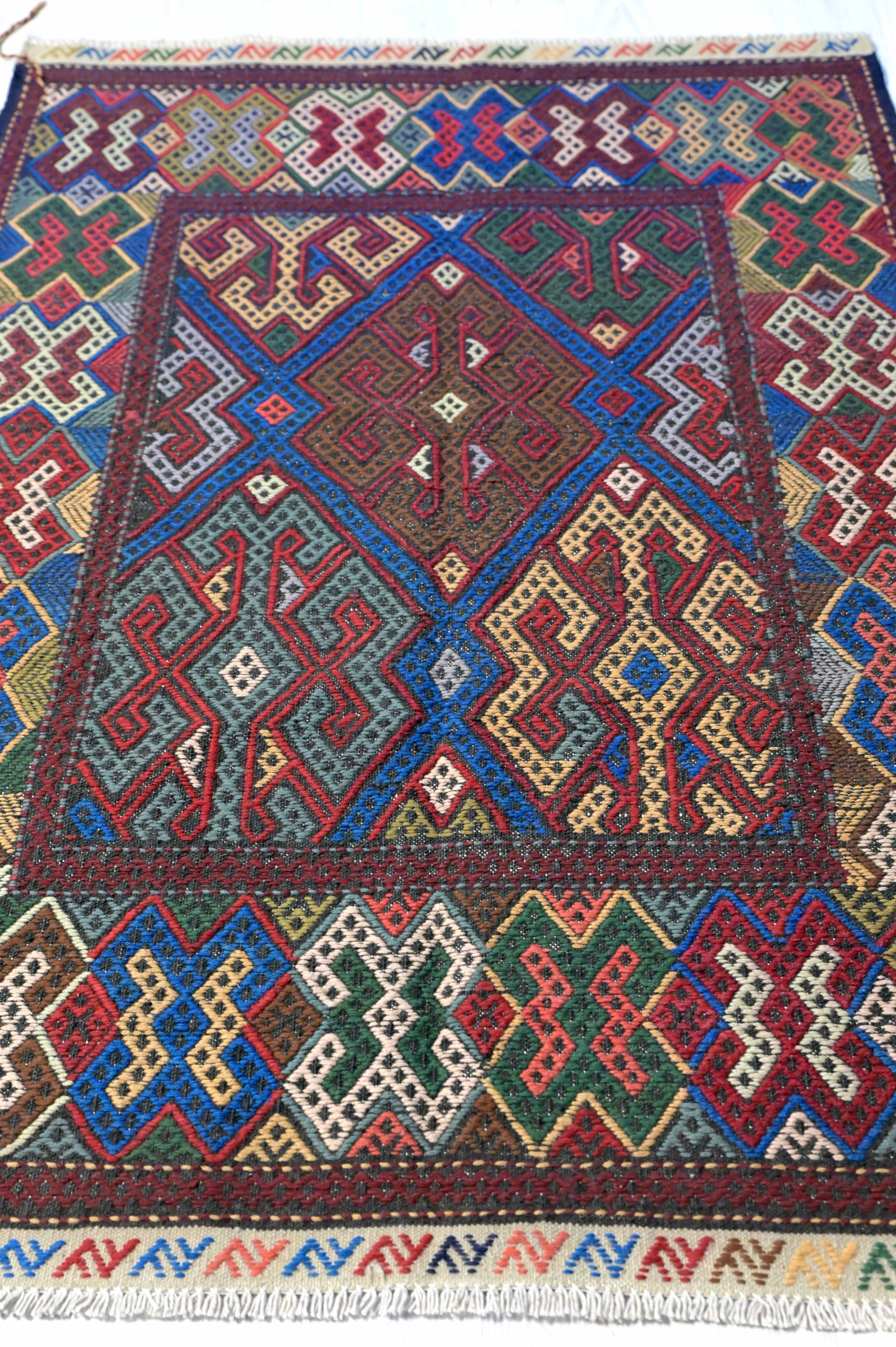 Multicolour Persian Sumak 153cm x 103cm