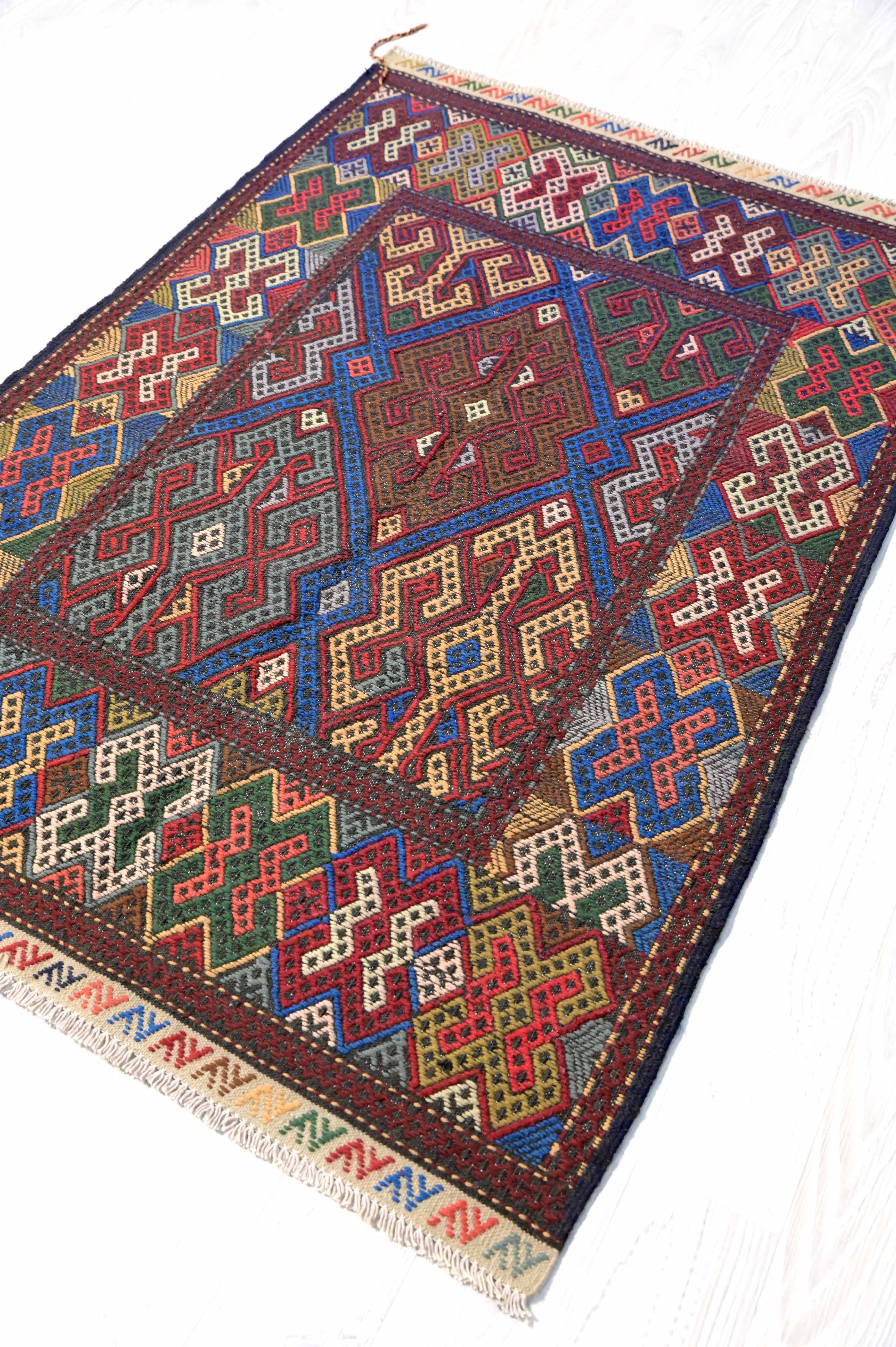 Multicolour Persian Sumak 153cm x 103cm