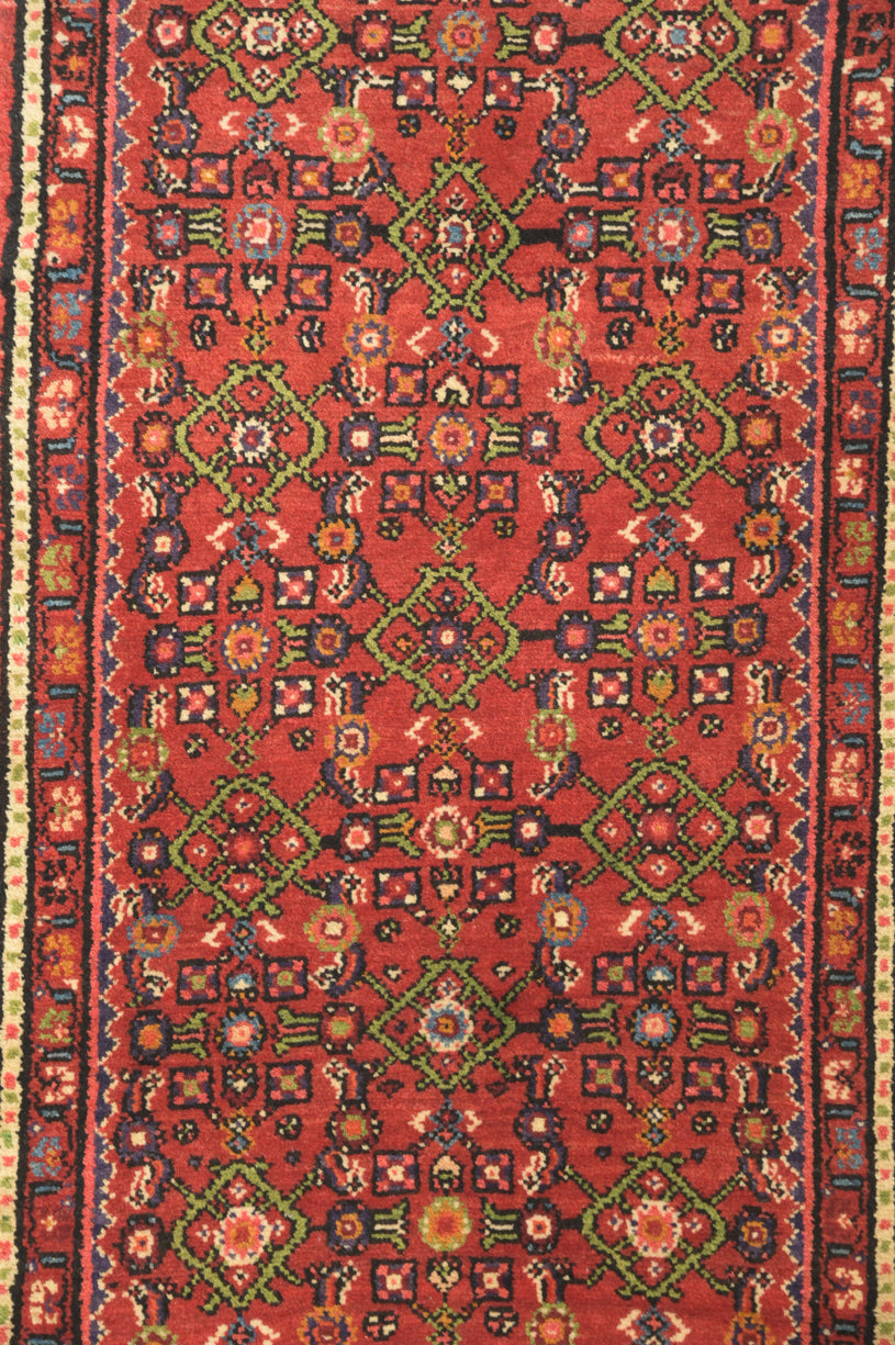 Light Red Persian Enjalis Runner 280cm x 75cm