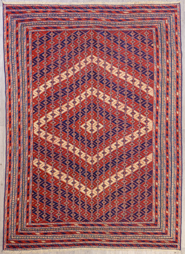 Red Persian Meshwani Wool Rug 280cm x 200cm