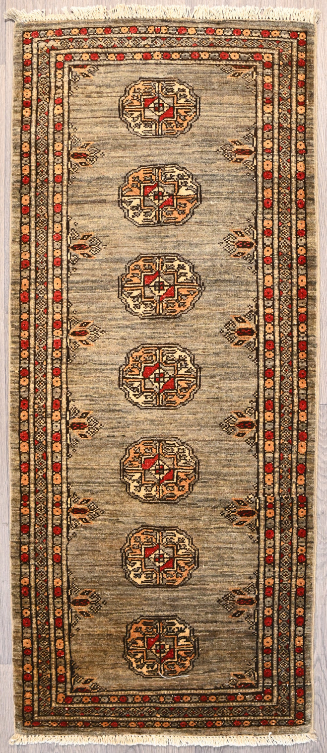 Brown Afghan Chobi Wool Runner 158cm x 66cm
Having a light and dark side is a trademark of Handmade Rugs
Durable and Wear Resistant Suitable for High Traffic Areas
All Colours in This Piece Originate from Natural Vegetable Dyes or from natural colour of sheep wool. This runner has background of natural sheep colour.