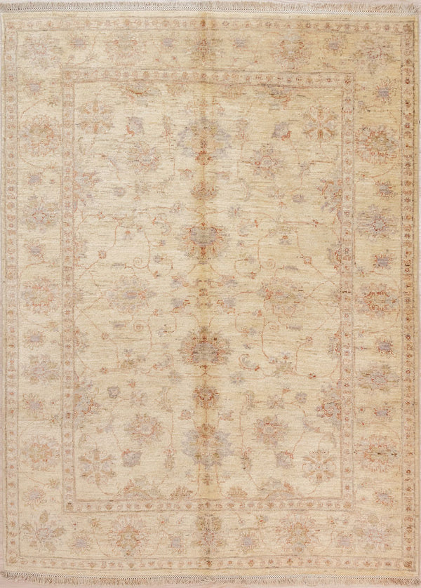 Authentic Hand Knotted Cream Fine Afghan Chobi Wool Rug 258cm x 176cm
Woven by the female Uzbek artisans of Northern Afghanistan
Colour tones all made from natural vegetable dyes.
Fantastic pre-antiqued look, soft generous pile. Flashes of deep red, A rug with character.
New wool for the Modern cosy home. Beautiful also with dark furniture or dark wood. Brightens up darker areas.