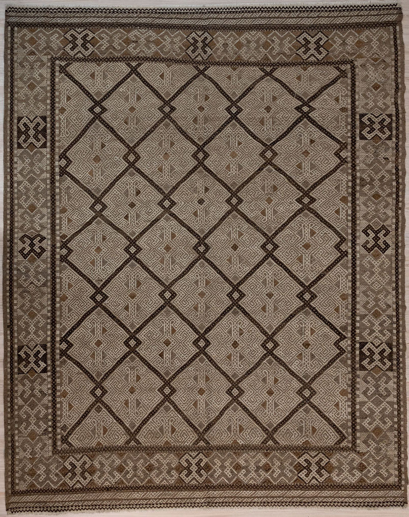 Authentic, high knot count intricate hand woven Earthy Persian Sumak Wool Rug 296cm x247cm.&nbsp;Very rare Sumak woven in a larger room size
This delicate rug with subtle&nbsp; colours is a masterpiece of weaving and is made to be loved. Sumak is strong warm and soft.
Colour dyes include only the earthy palette tones made from local herbs and roots