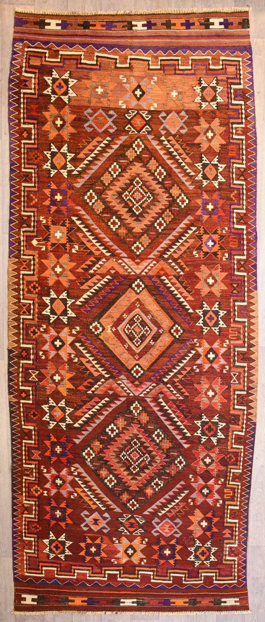 Fine-Vintage-Turkish-Kilim  Perfect condition soft wool