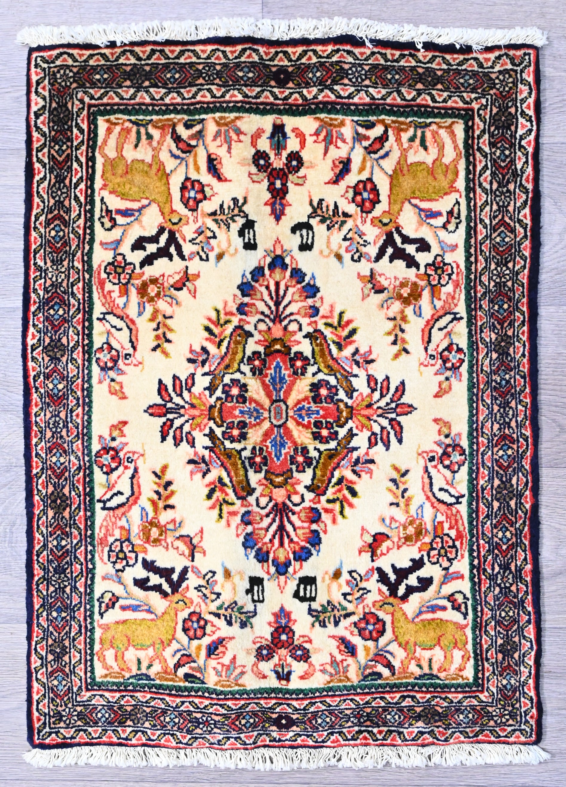 Fine Persian Bijar w/ High Knots - (90 cm x 65 cm)