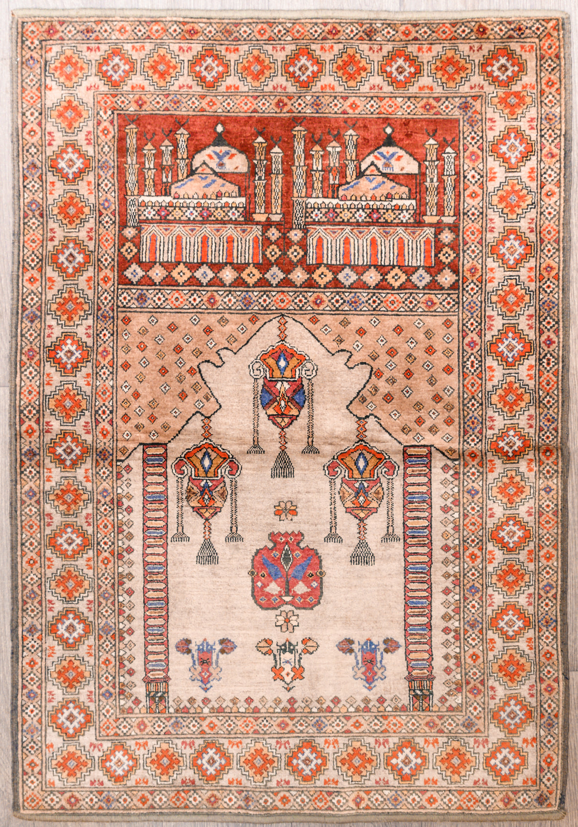 Fine Persian Prayer Rug 123cm x 84cm