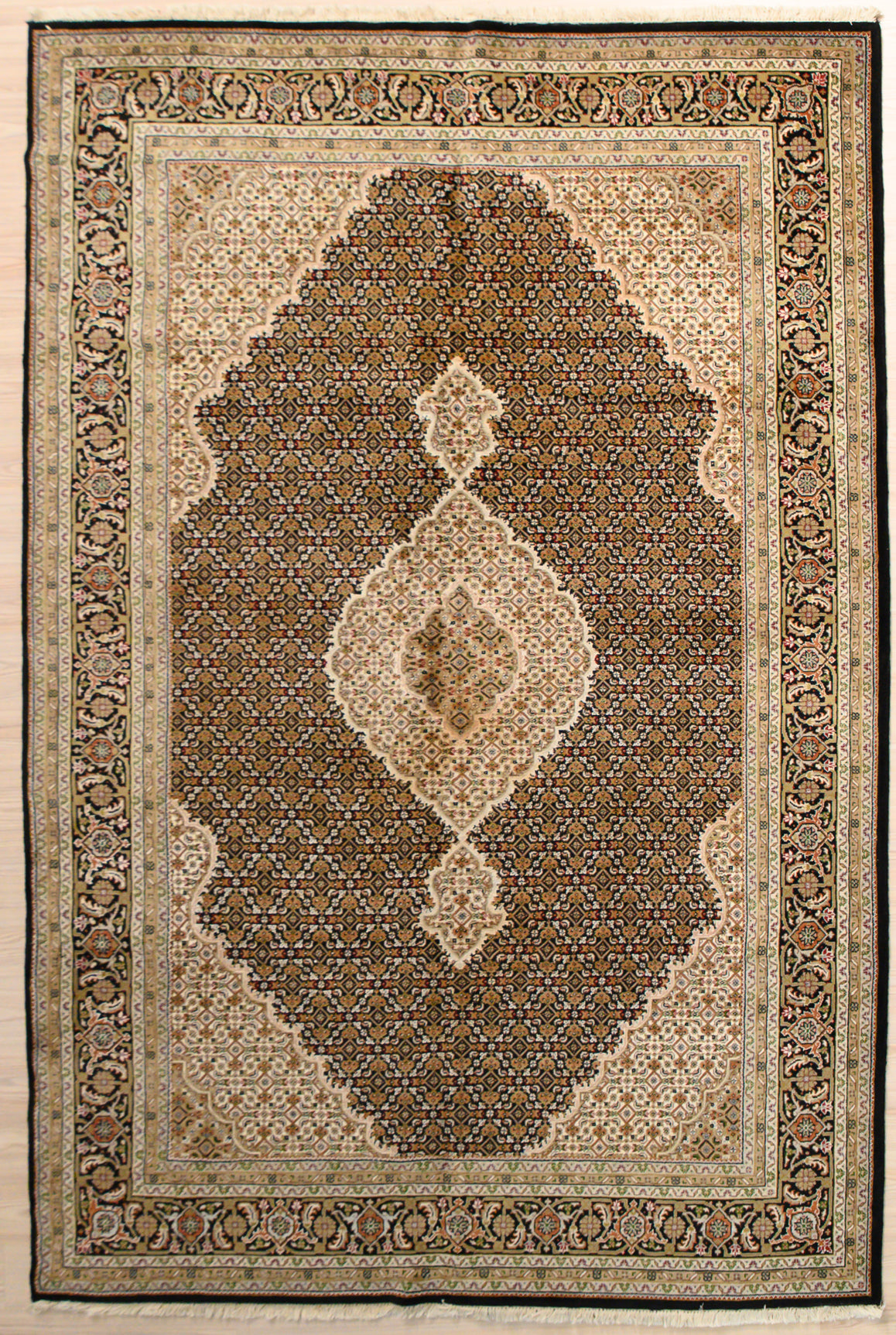 Fine Persian Tabriz Silk and Wool Rug 300cm x 200cm