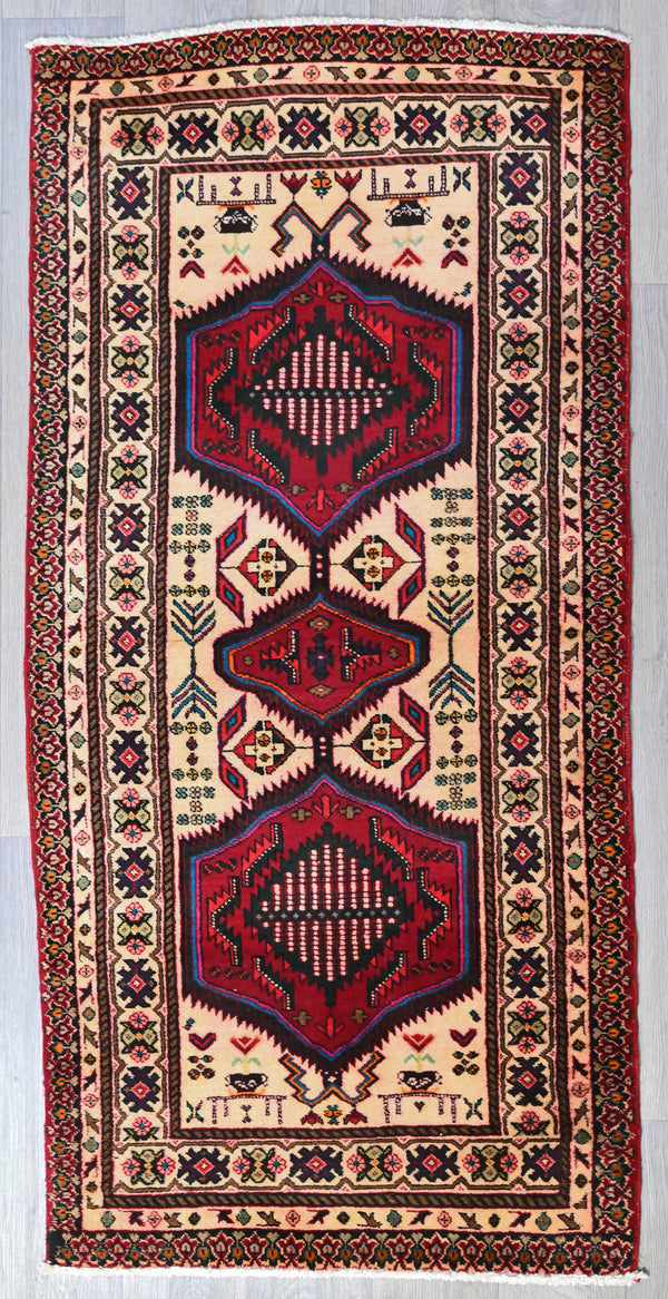 Handknotted Wool Persian Azerbayjan Runner - (200H x 97W)