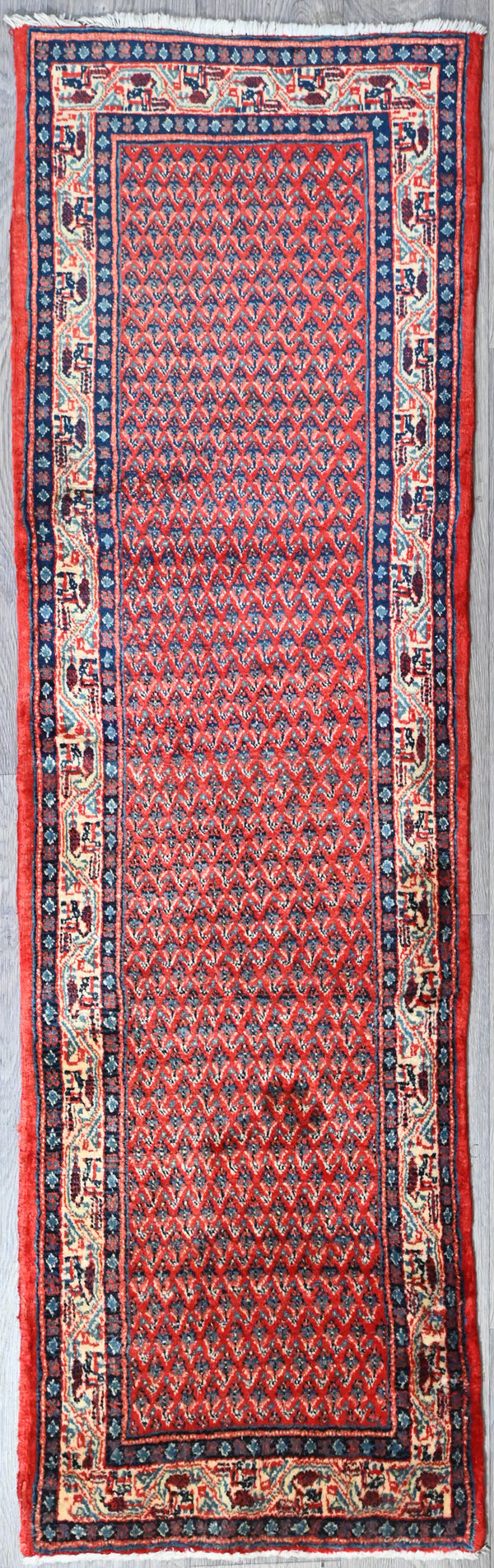 Handknotted Wool Persian Hamadan Runner - (205 cm x 60 cm)