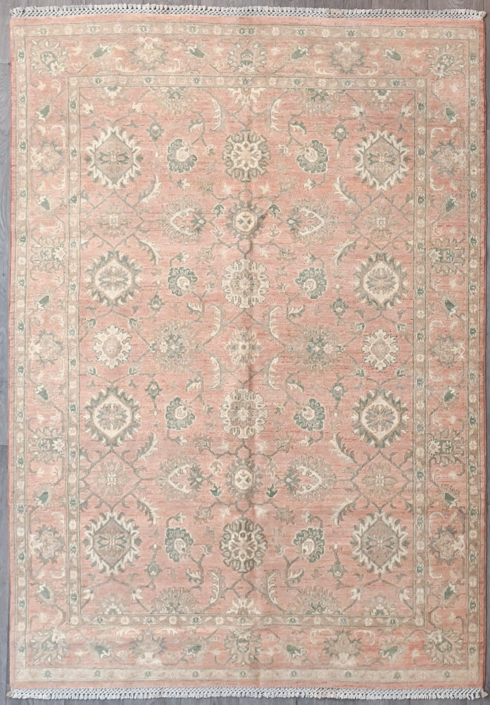 Authentic Handknotted Peach Afghan Chobi Wool Rug 236cm x 166cm
Having a light and dark side is a trademark of Handmade Rugs