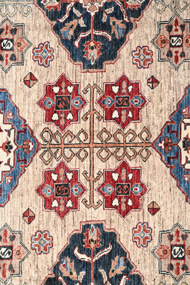 Beige Afghan Super Kazak Wool Rug 370cm x 277cm K1008