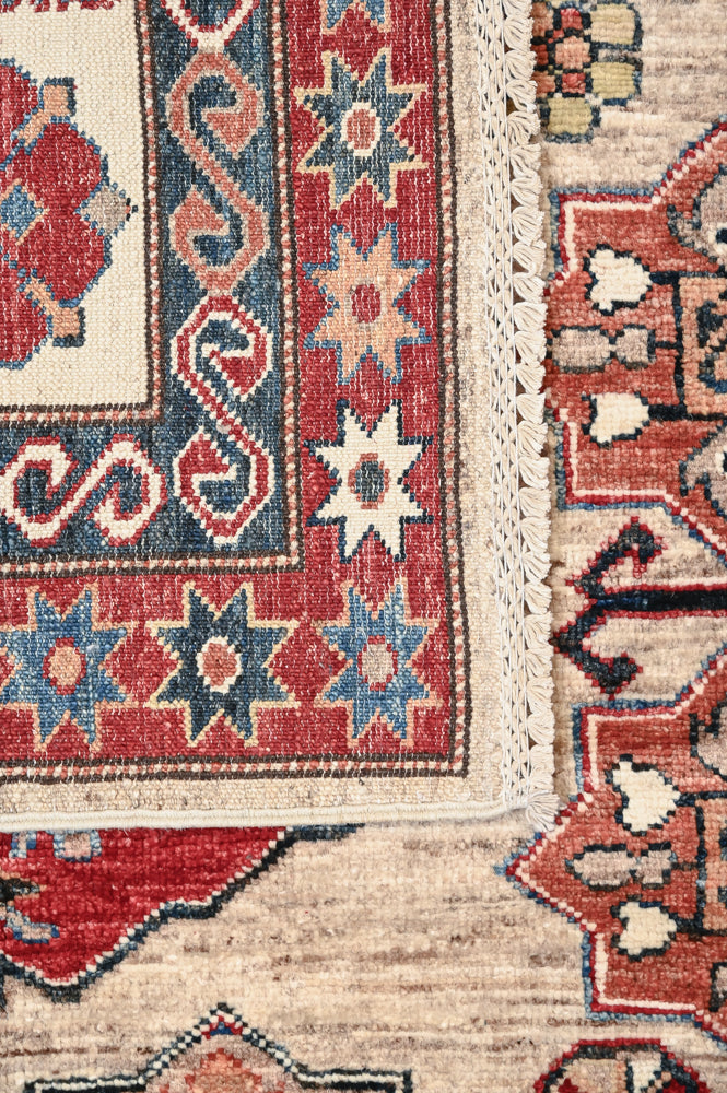 Beige Afghan Super Kazak Wool Rug 370cm x 277cm K1008