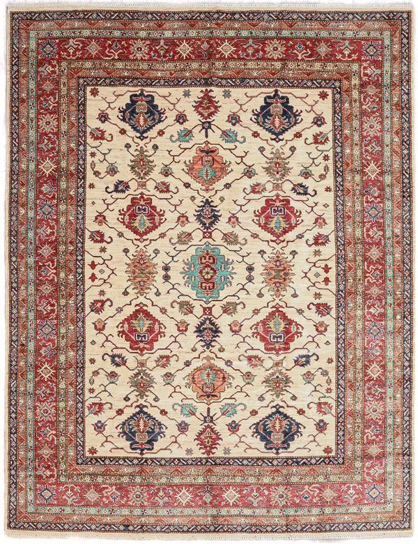 Cream Afghan Super Kazak Wool Rug 320cm x 248cm