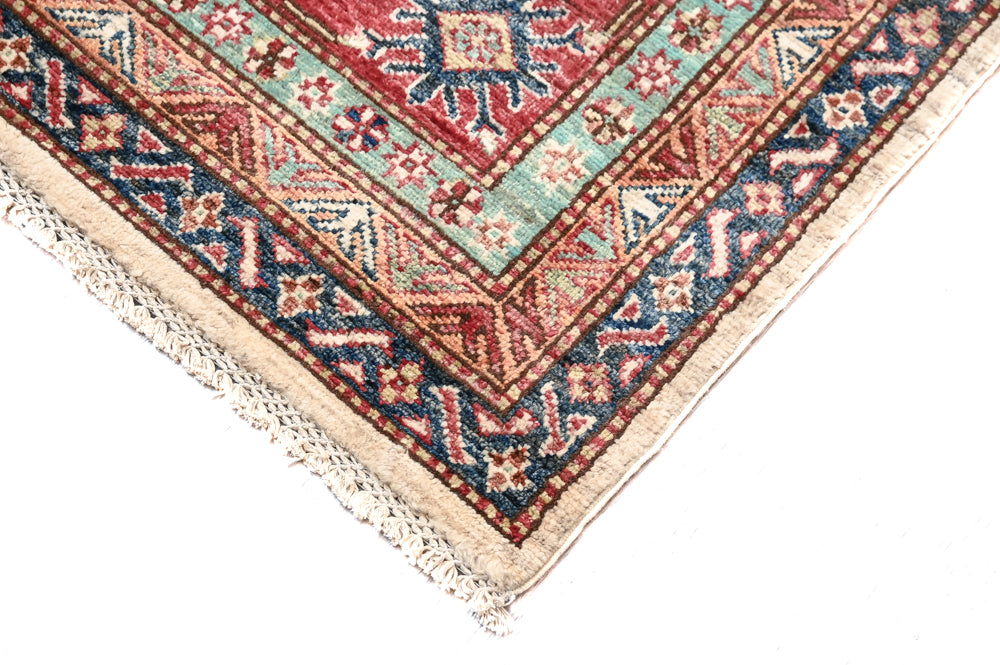 Cream Afghan Super Kazak Wool Rug 320cm x 248cm