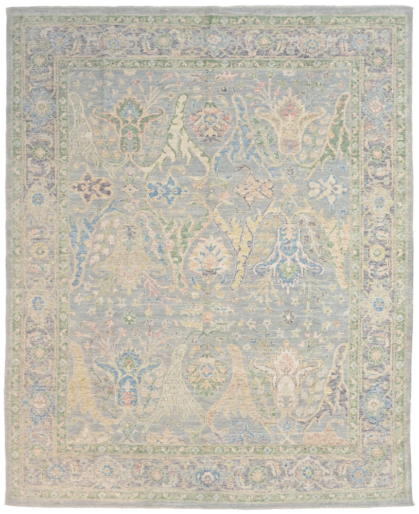 Muted Afghan Chobi Wool Rug 297cm x 243cm