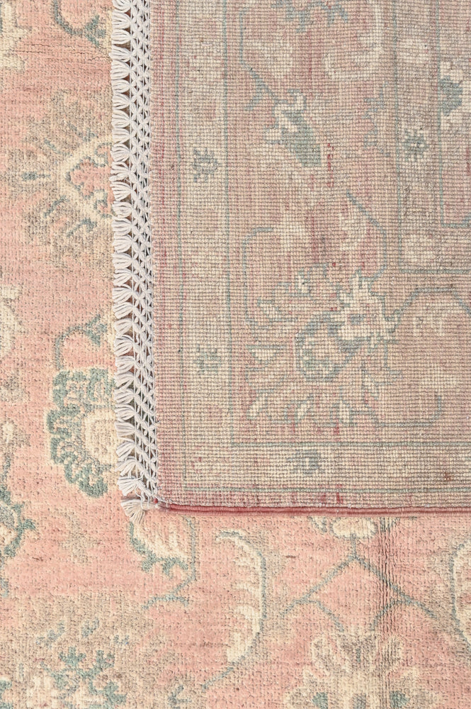 Peach Afghan Chobi Wool Rug 236cm x 166cm