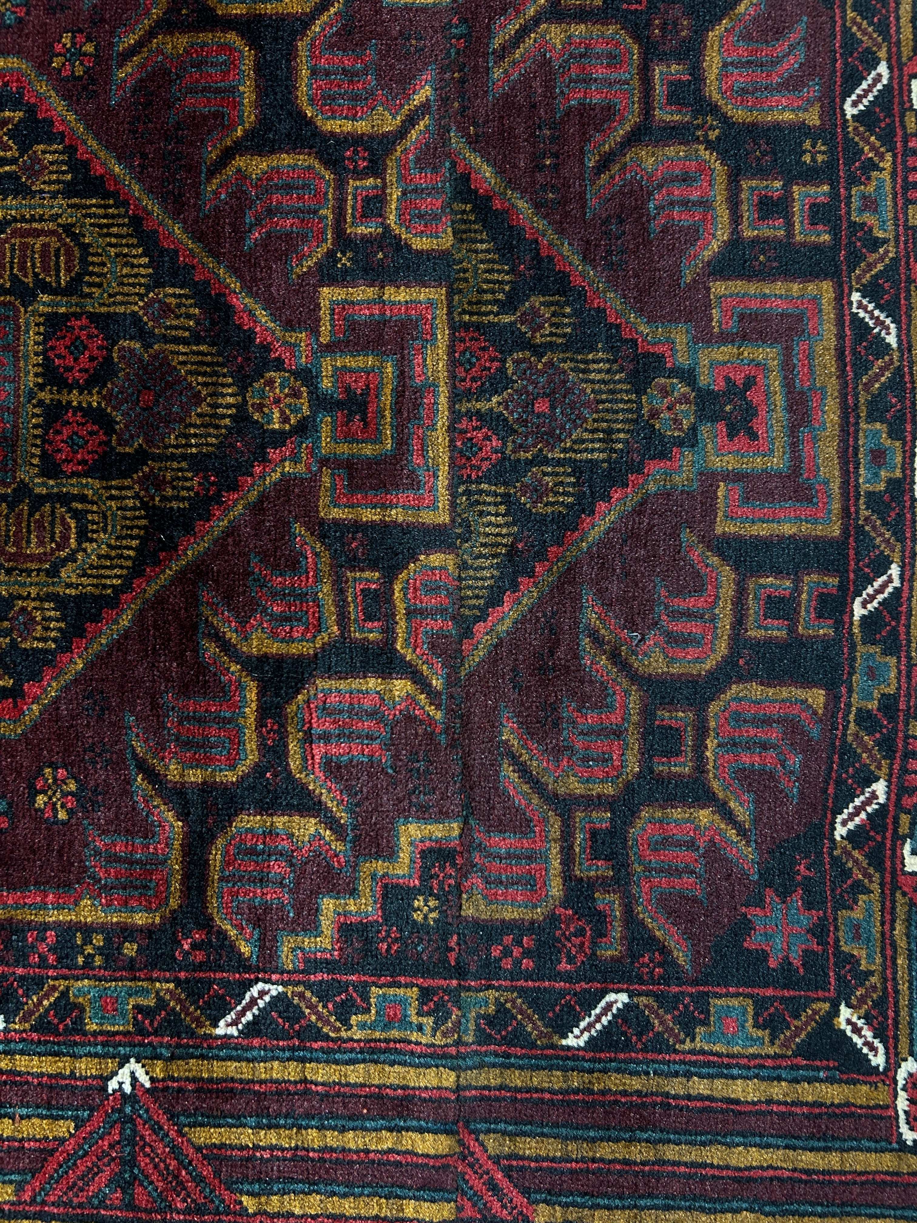 Fine Vintage Persian Baluchi Wool Rug 165cm x 120cm