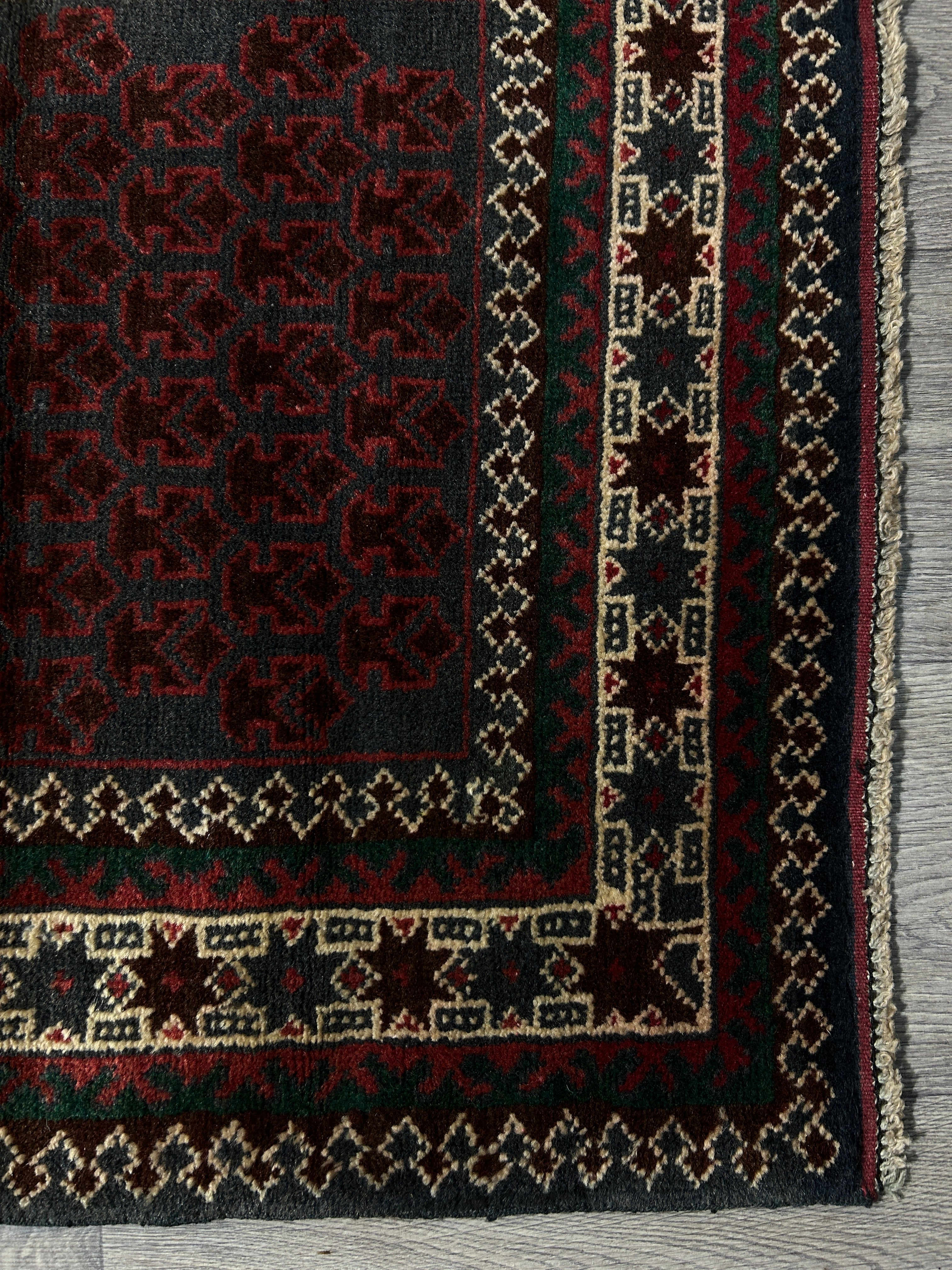 Persian Baluchi Wool Runner 193cm x 77cm