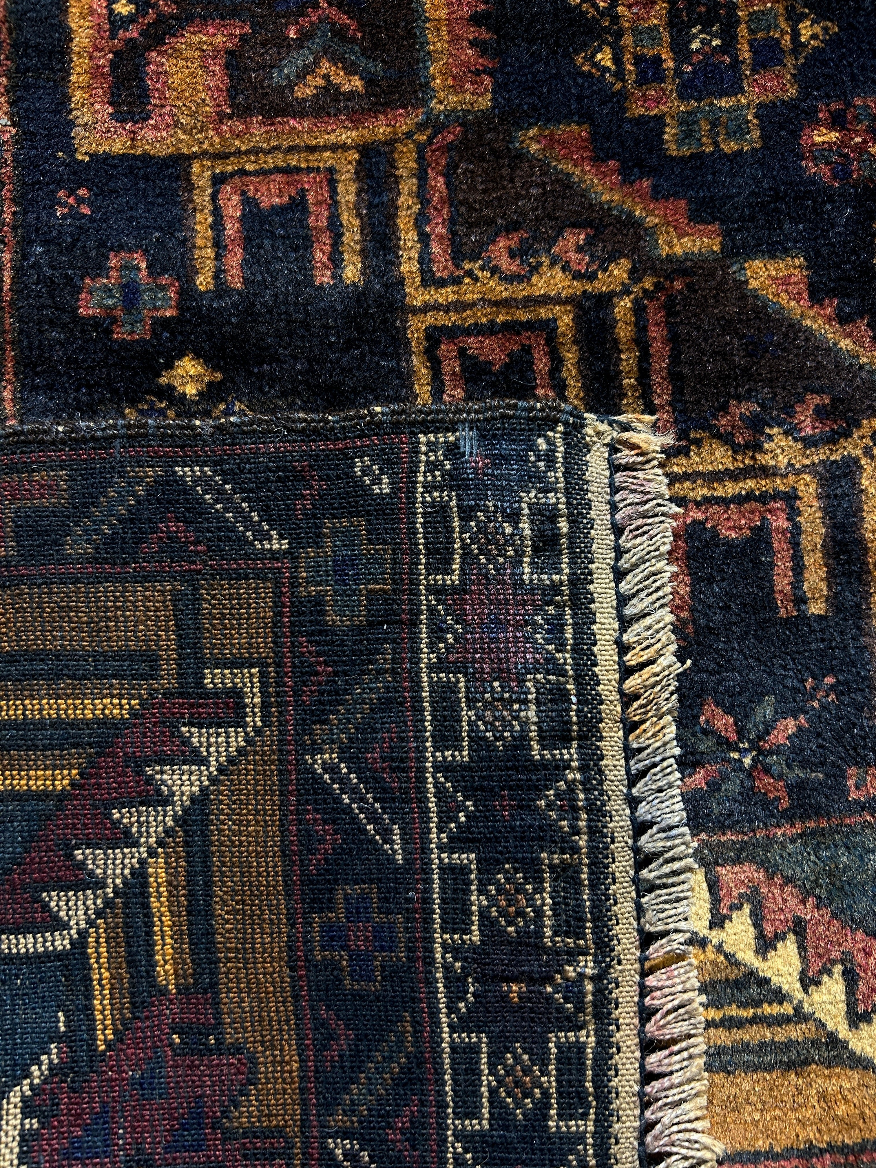 Fine Persian Baluchi Wool Rug 227cm x 125cm