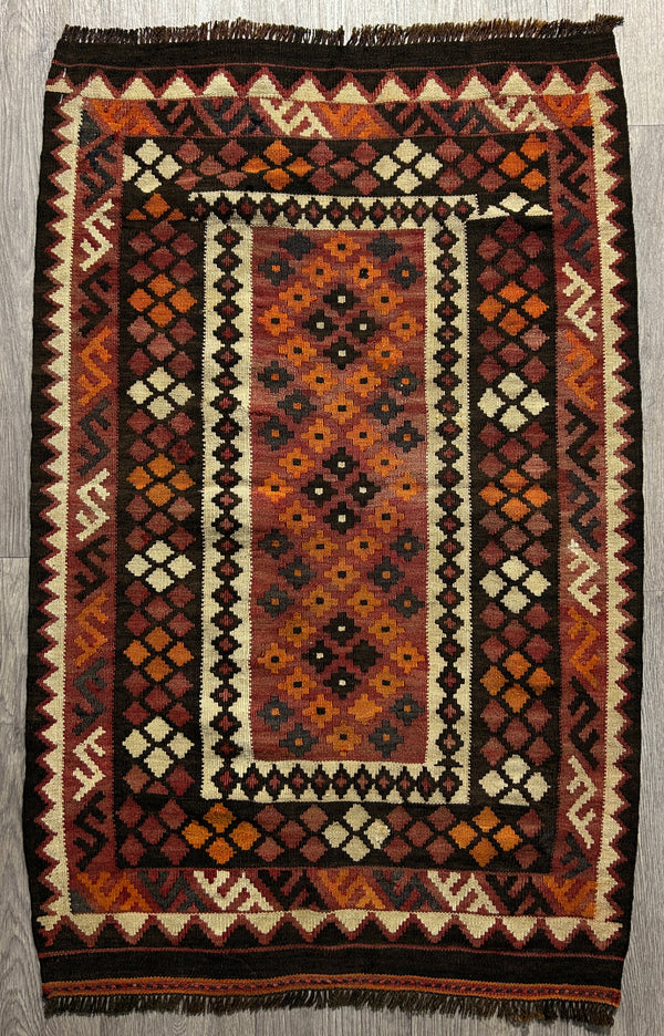 Vintage Persian Kilim Wool Rug 129cm x 80cm