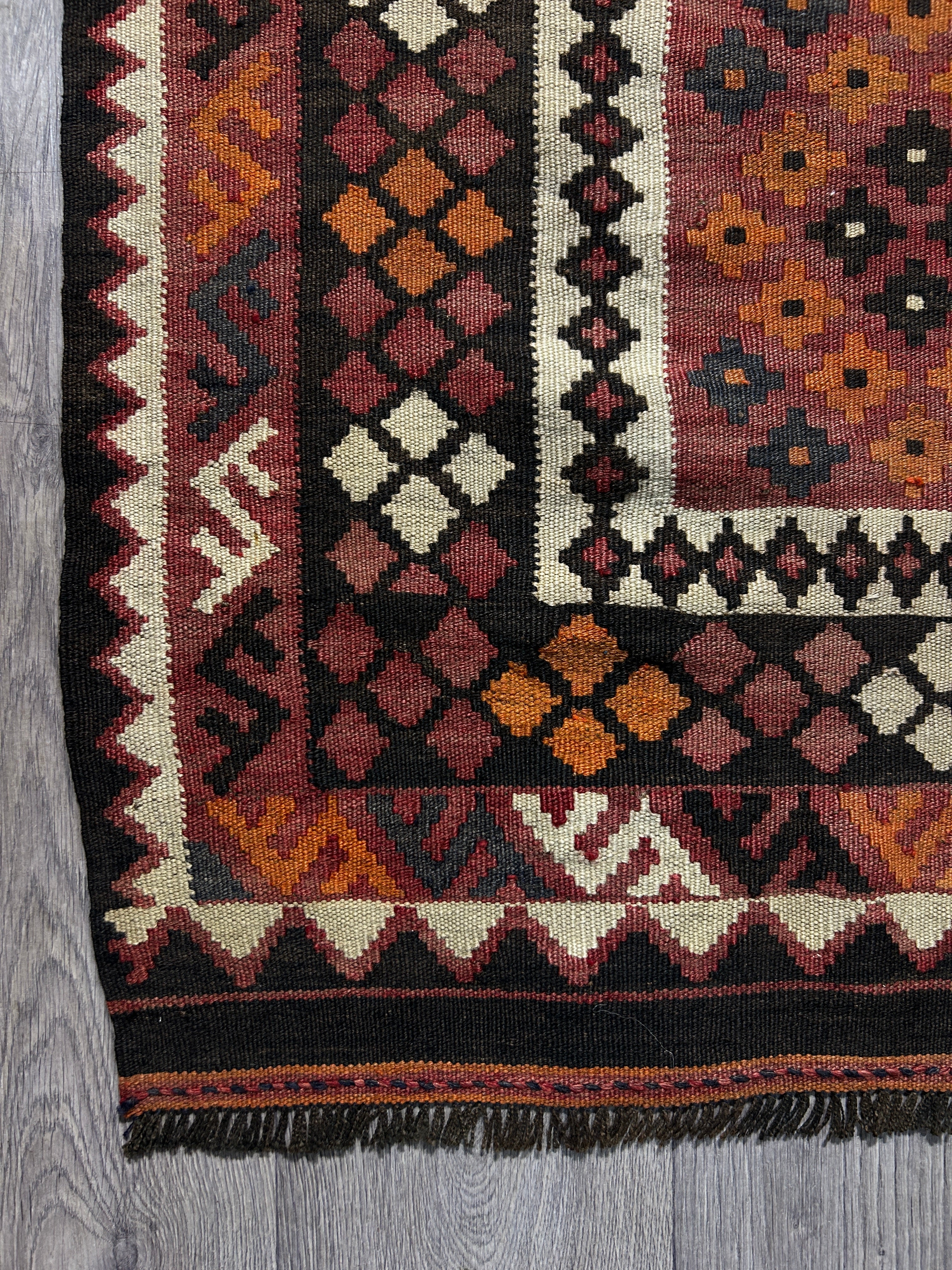 Vintage Persian Kilim Wool Rug 129cm x 80cm