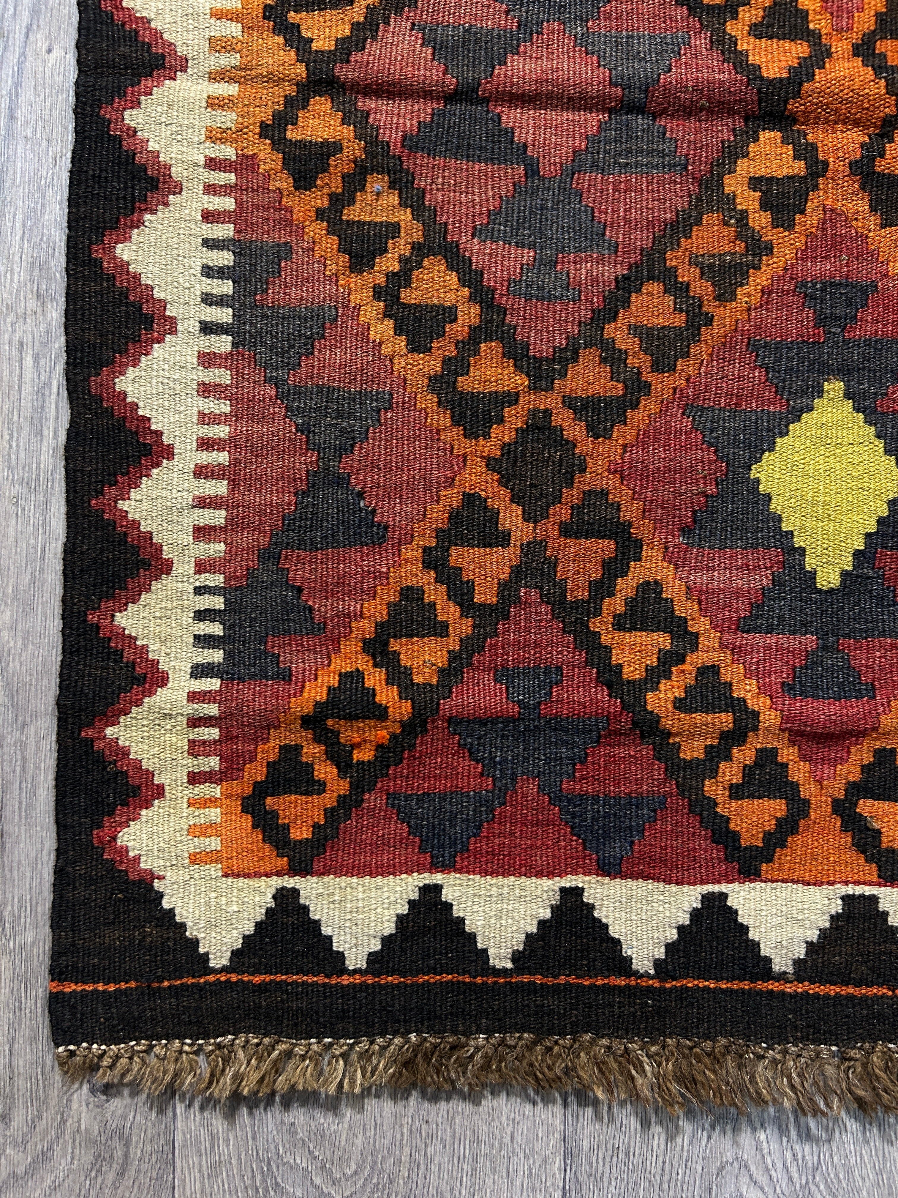 Vintage Persian Kilim Wool Rug 100cm x 79cm