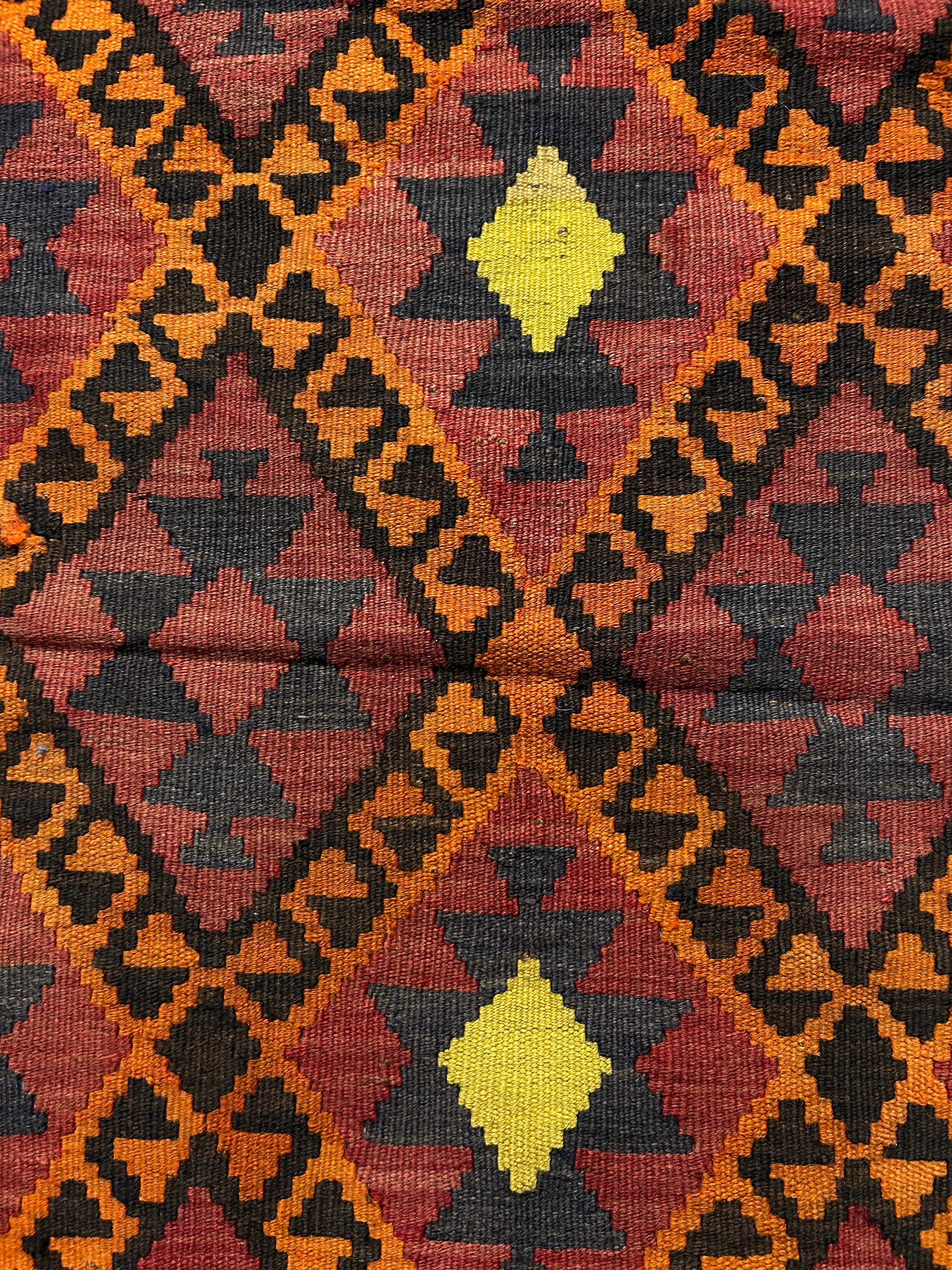 Vintage Persian Kilim Wool Rug 100cm x 79cm