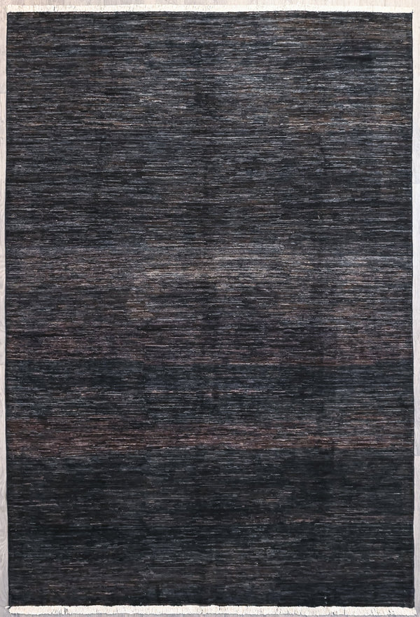 Natural Veg Dye Afghan Chobi Stripi Wool Rug 290cm x 200cm